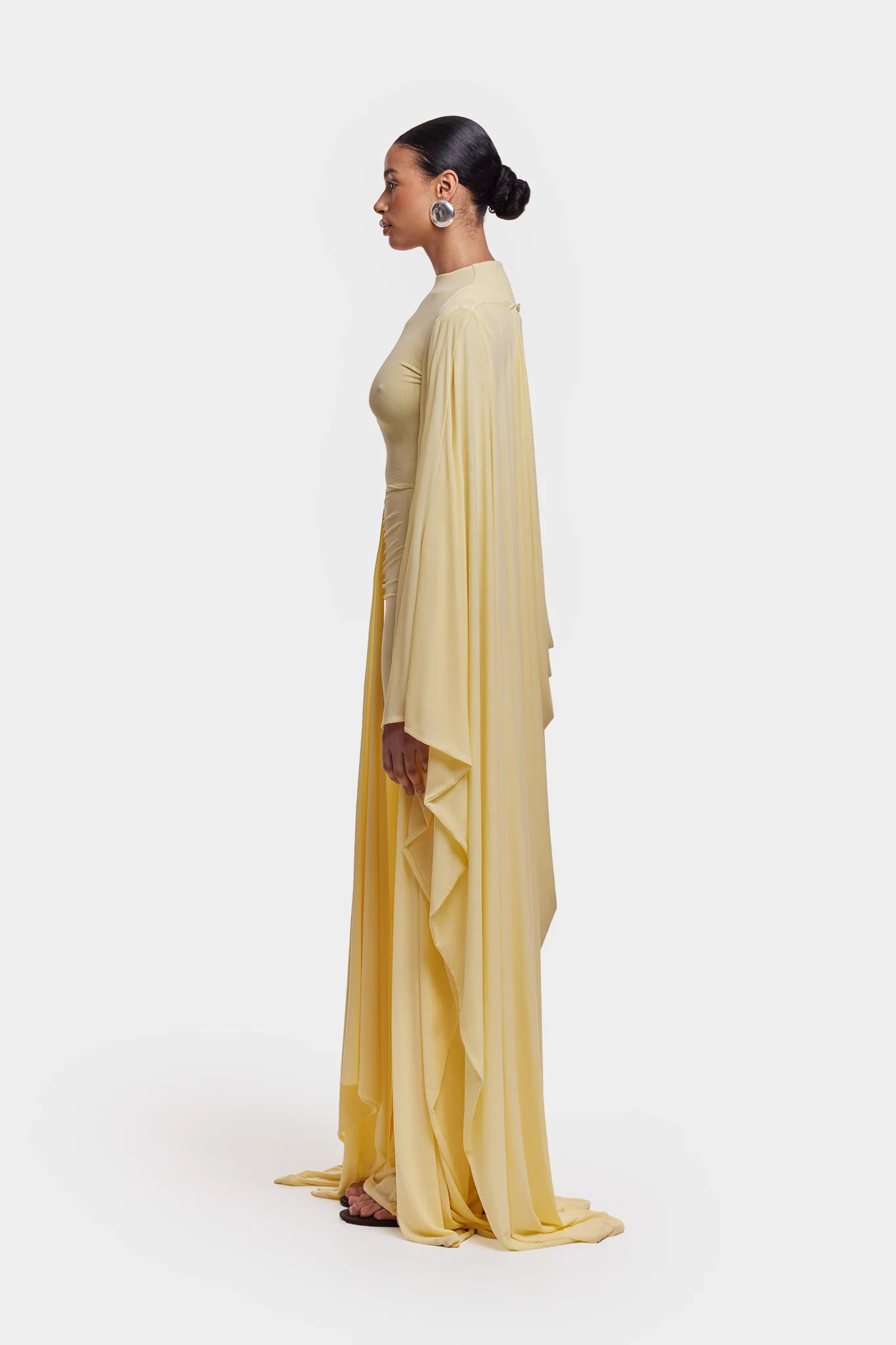 Aluya Mesh Dress - Butter Yellow - Image 3