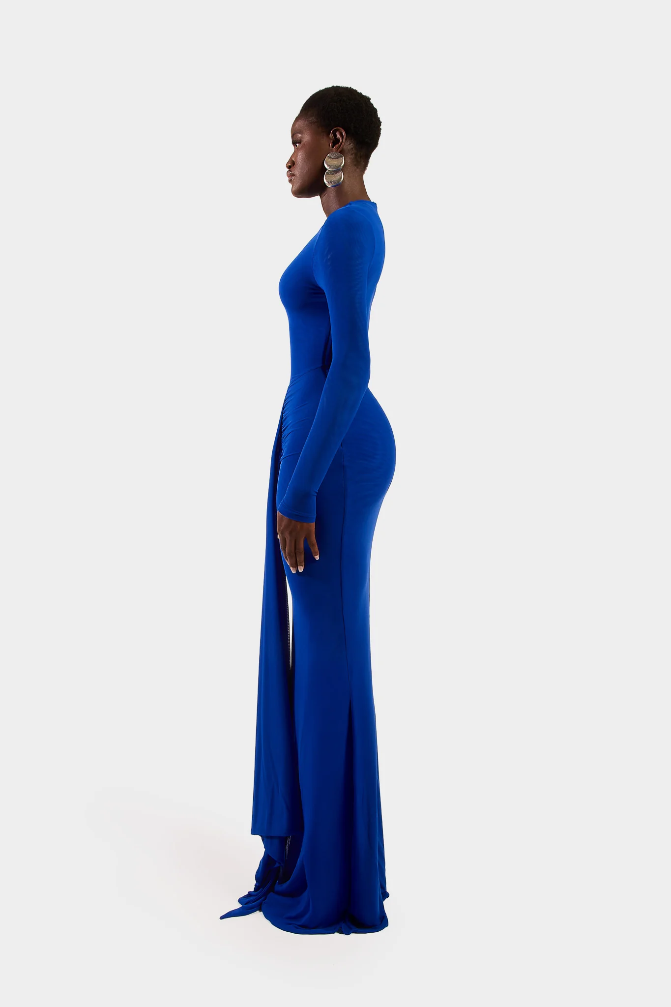 Aluya Mesh Dress - Sapphire - Image 3