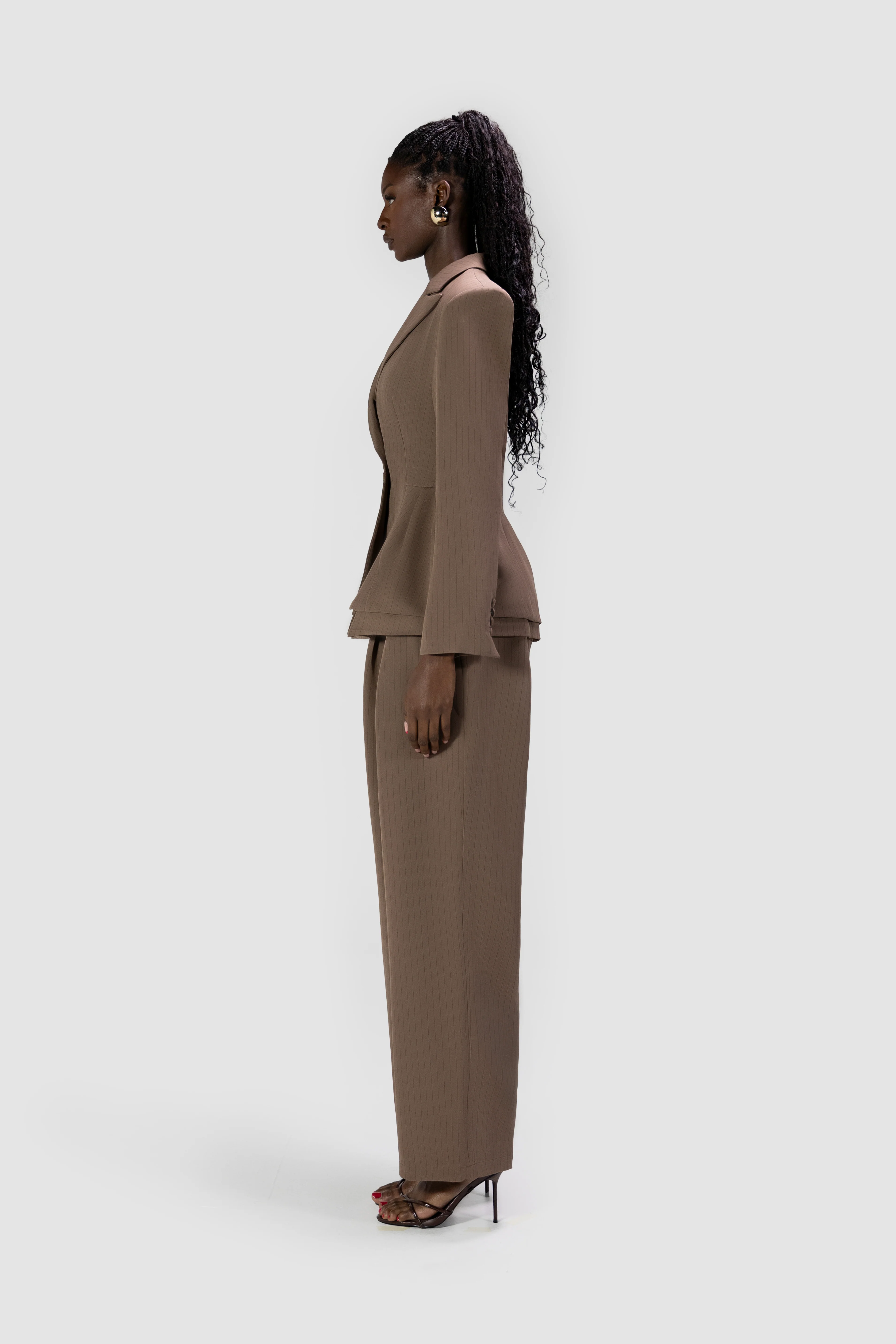 Blazer Jacket - Coco Pinstripe - Image 3