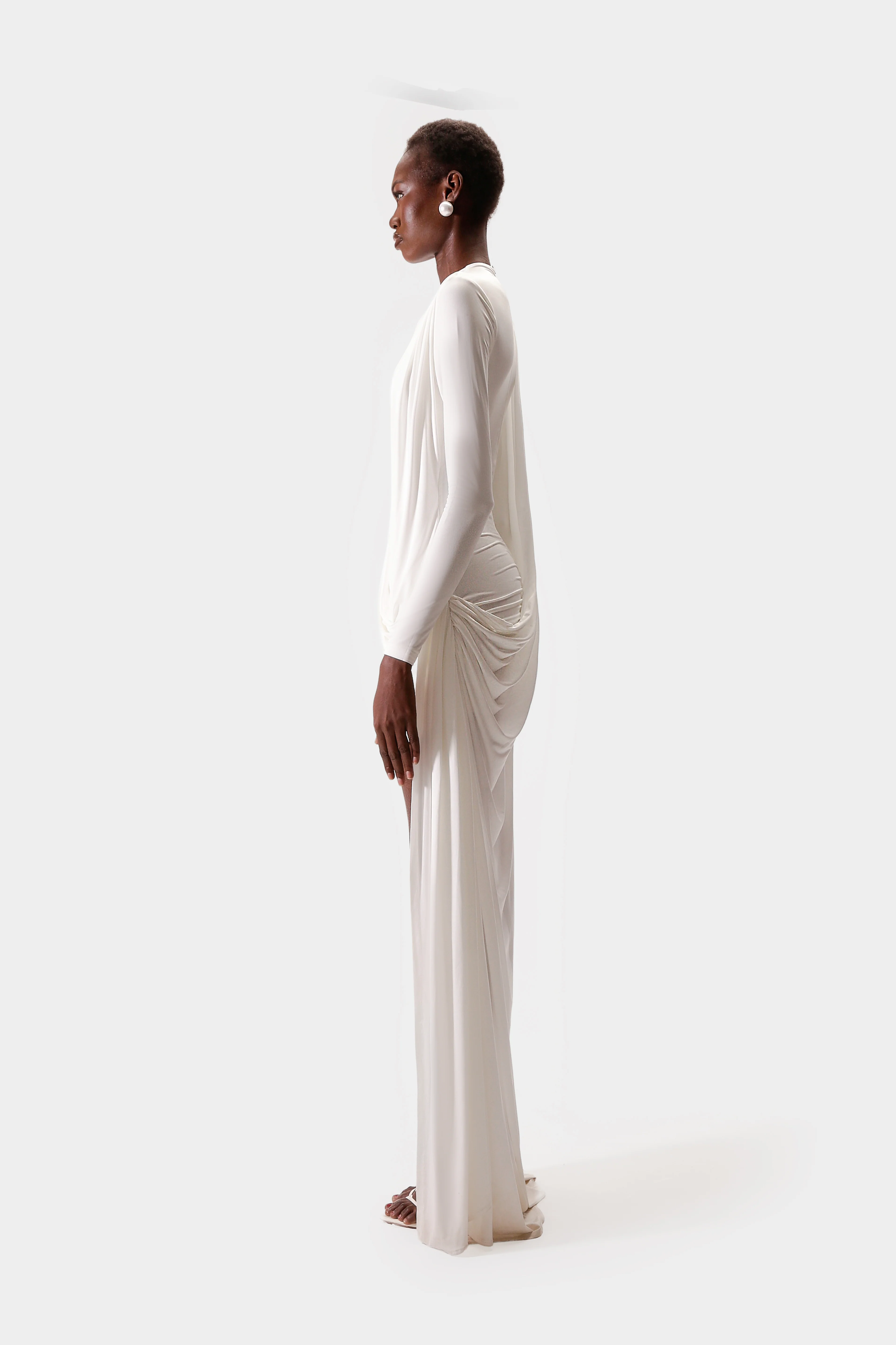 Draped Cape Mini - White - Image 3
