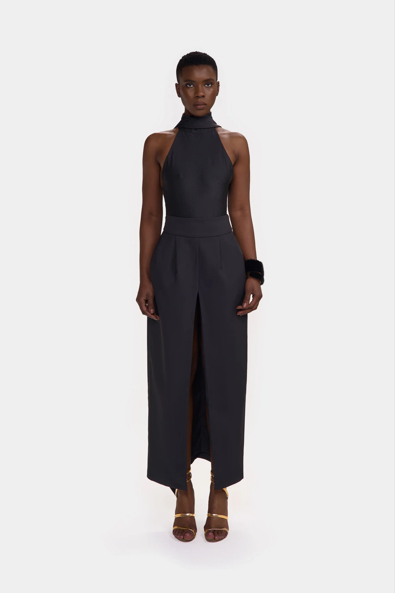 SAMPLE SALE Halter Bodysuit - Panther - Image 4