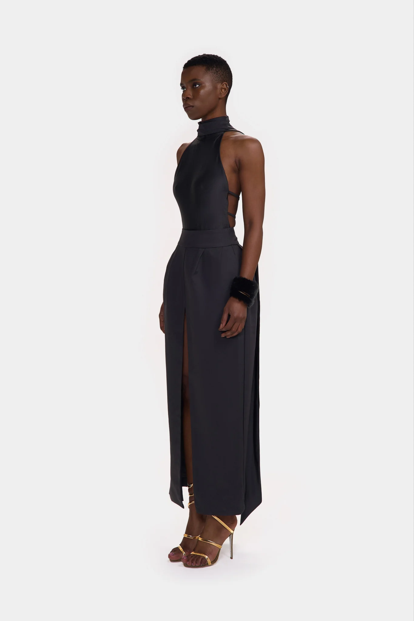SAMPLE SALE Halter Bodysuit - Panther - Image 5