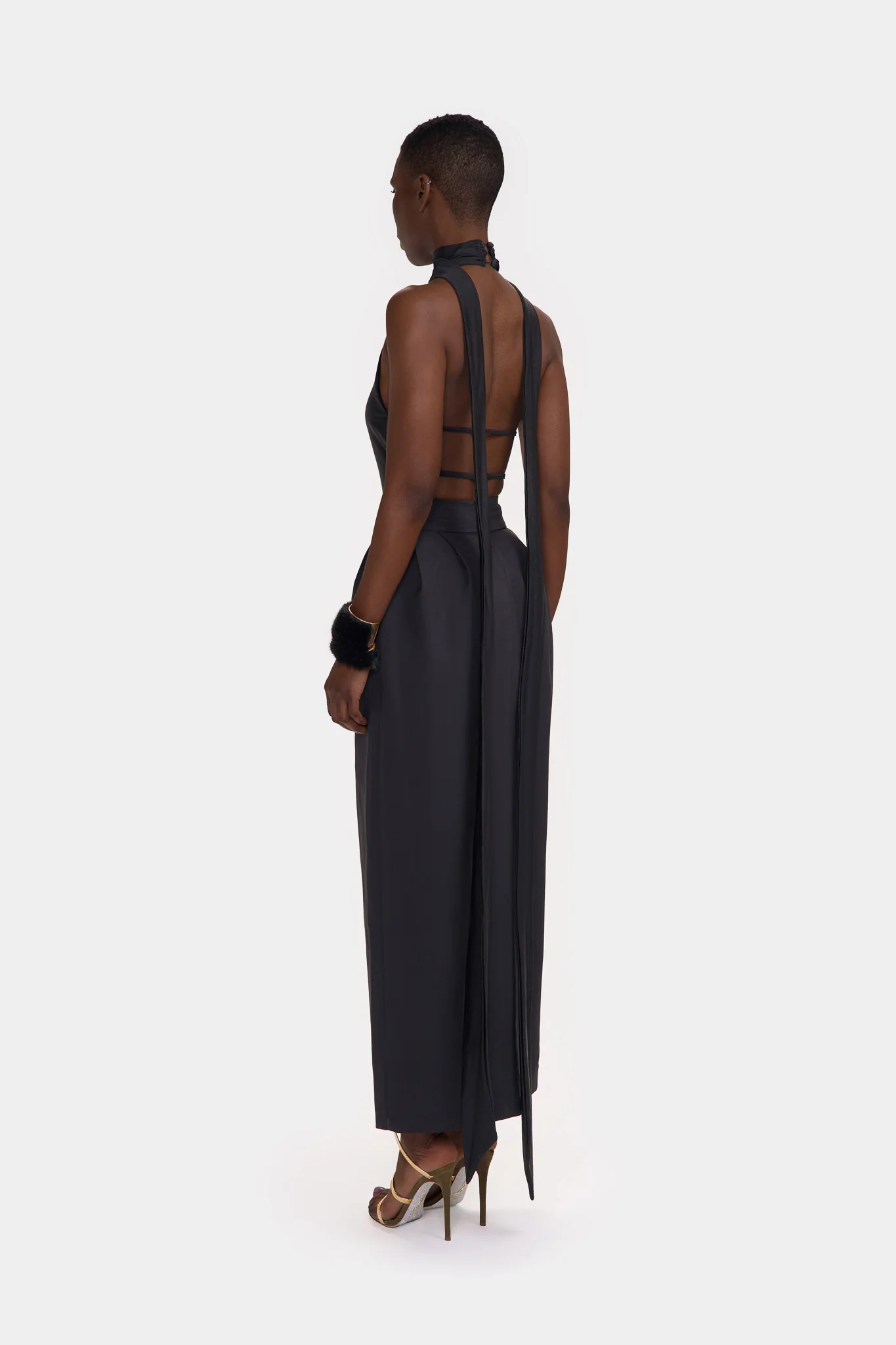 SAMPLE SALE High Waist Slit Maxi Skirt - Image 4