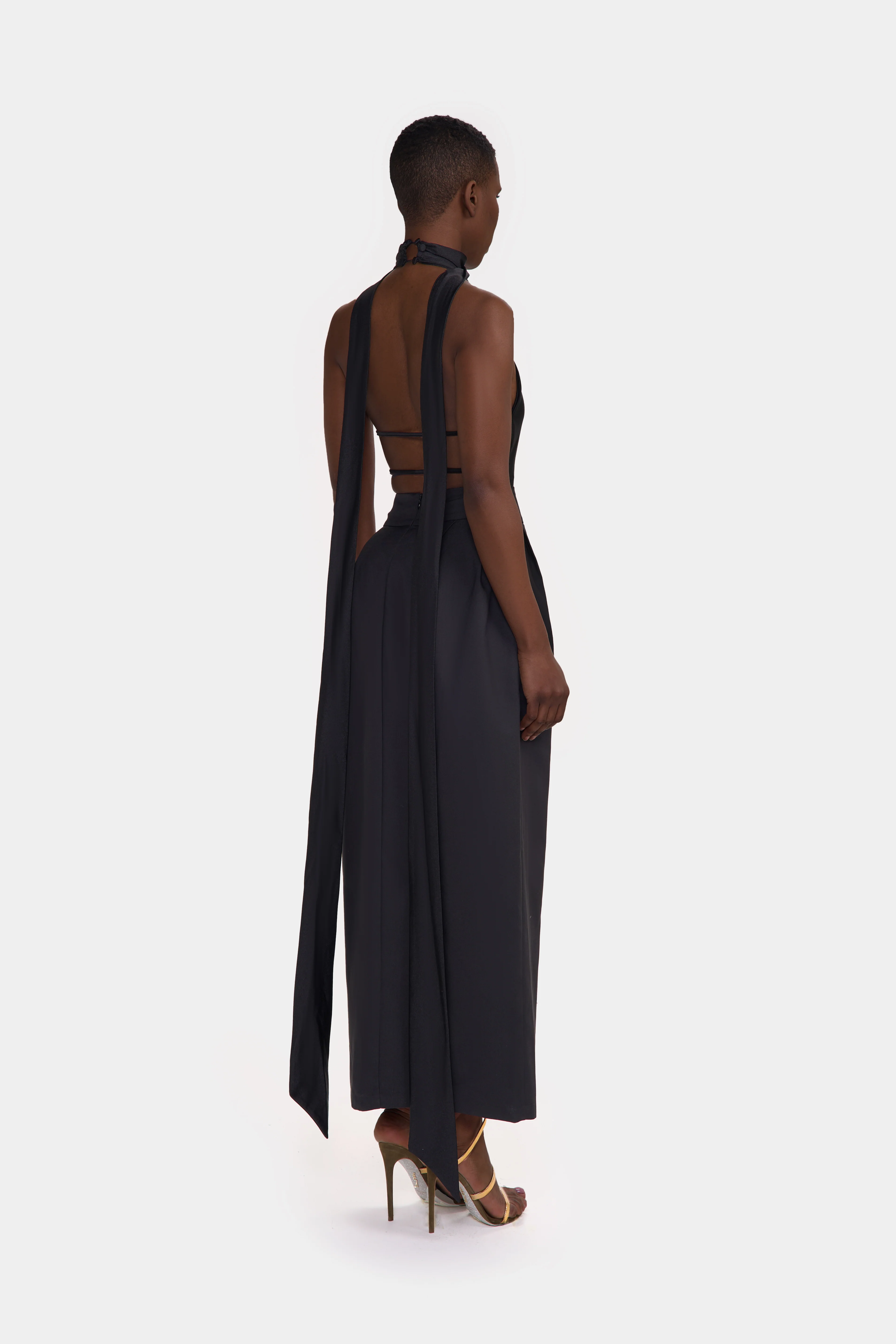 SAMPLE SALE High Waist Slit Maxi Skirt - Image 6