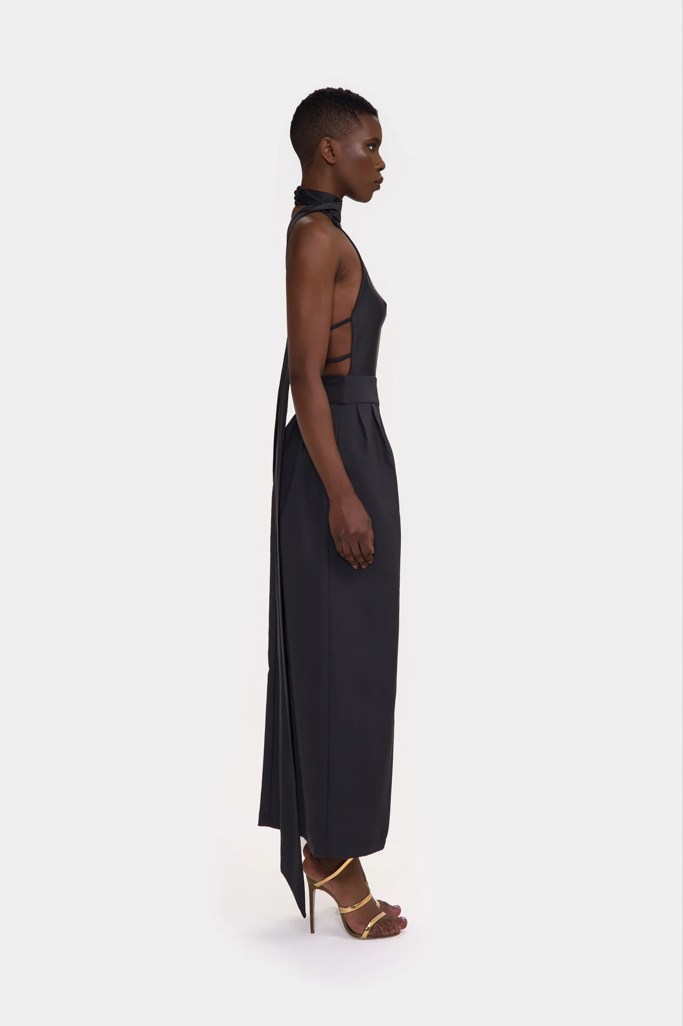 SAMPLE SALE High Waist Slit Maxi Skirt - Image 7