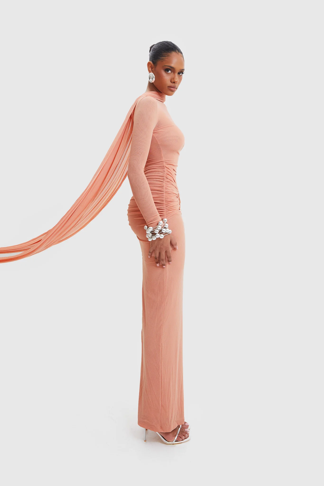 Kasy Dress - Peach - Image 10