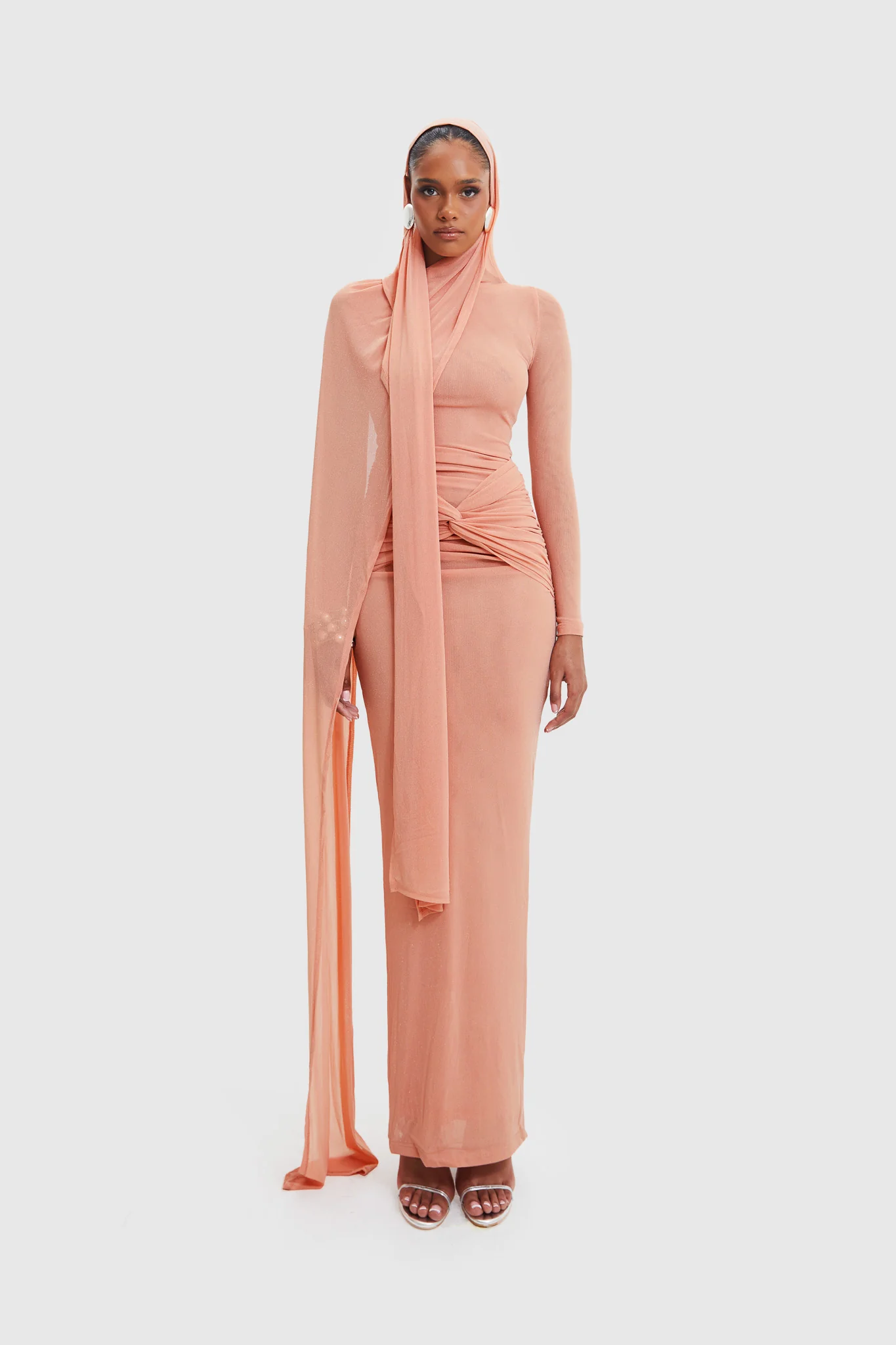 Kasy Dress - Peach - Image 11