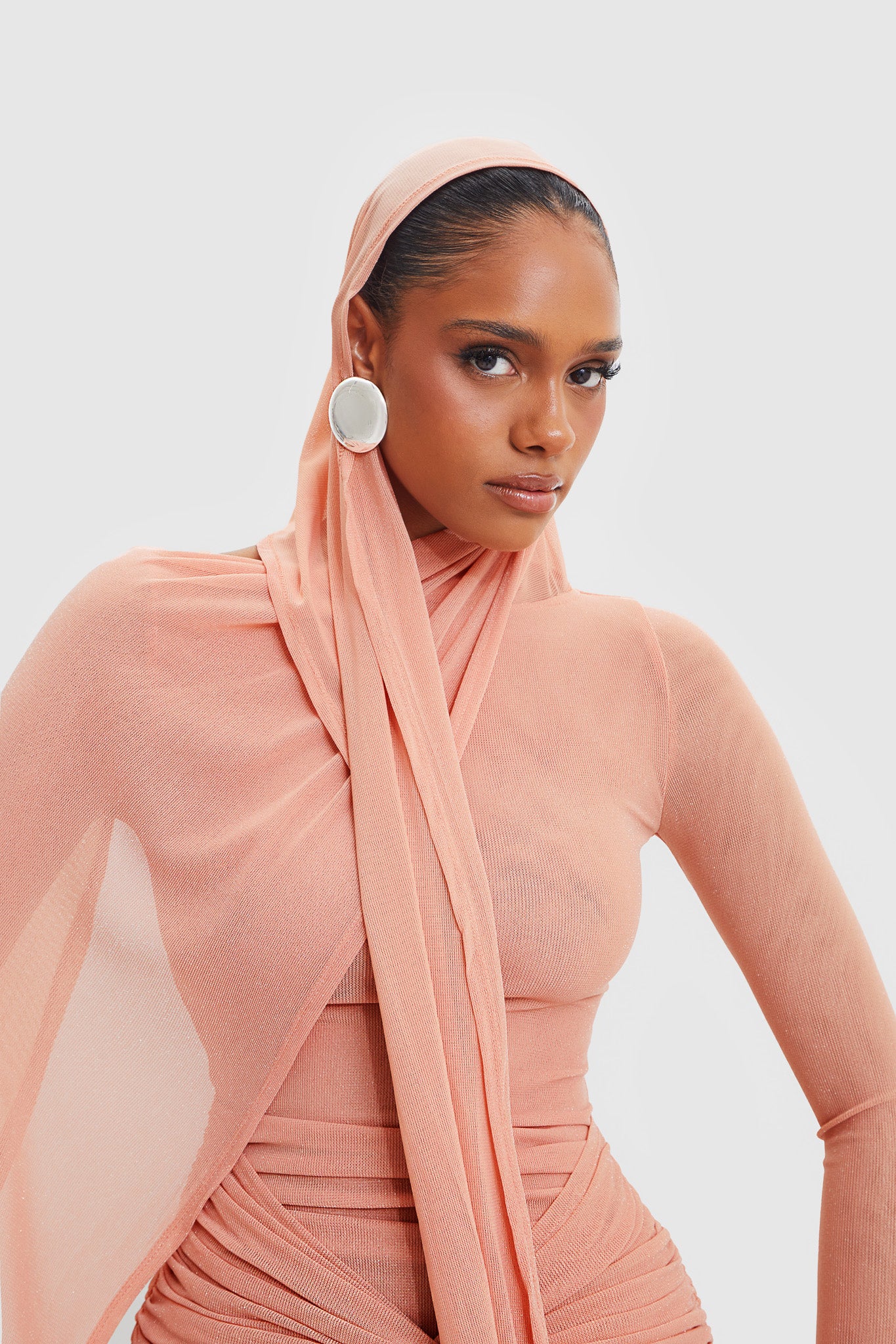 Kasy Dress - Peach - Image 9
