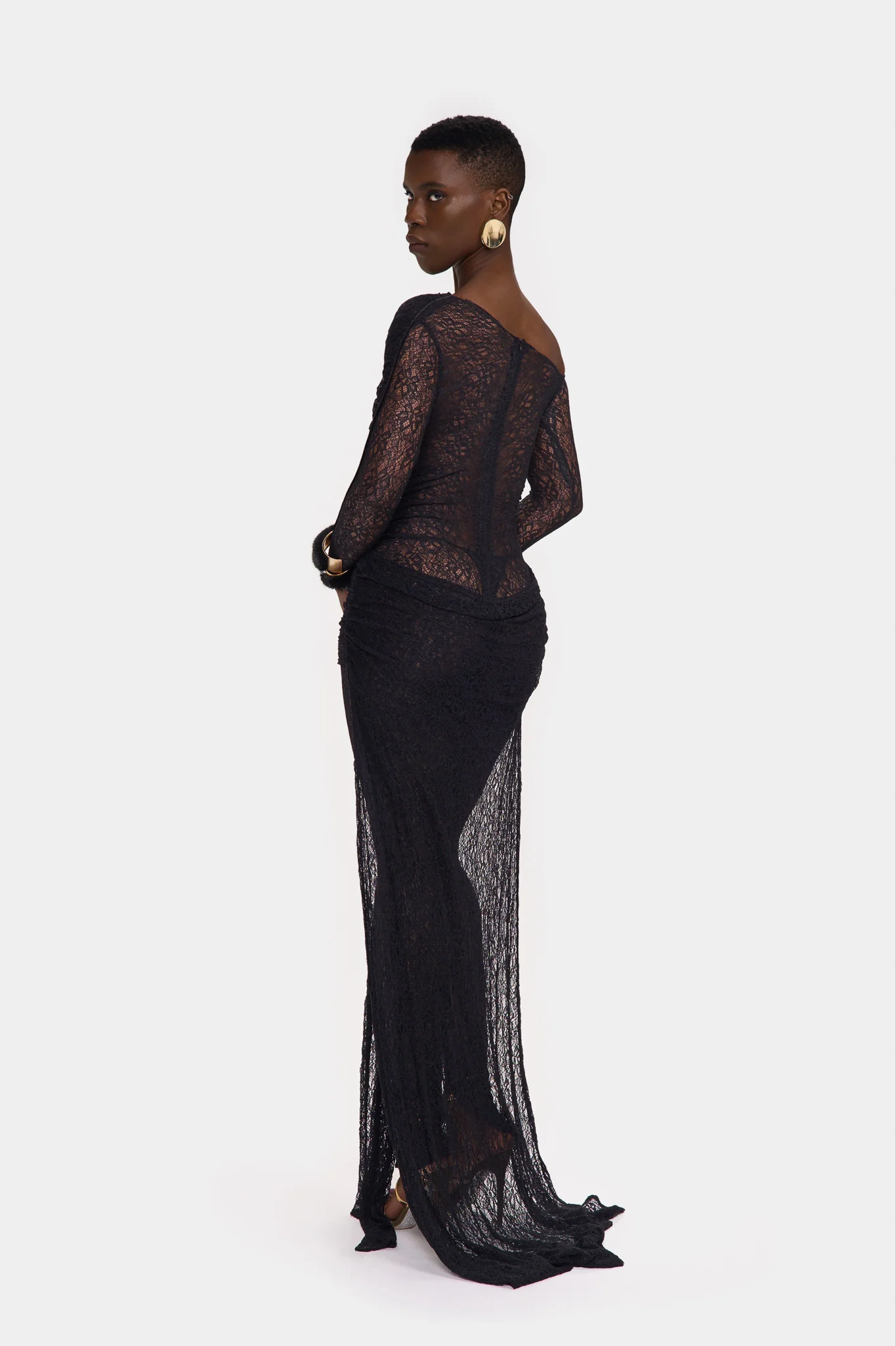 Kayya Lace Jumpsuit - Panther - Image 11