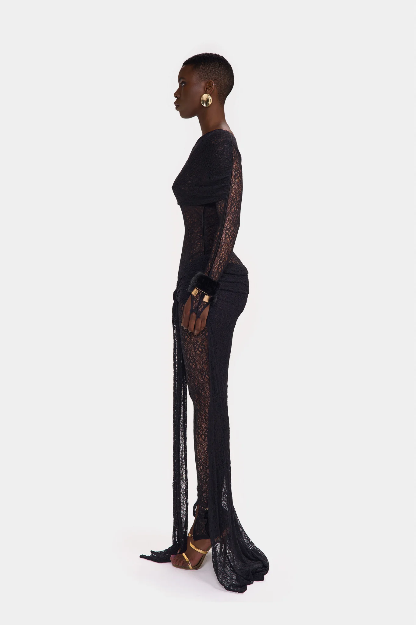 Kayya Lace Jumpsuit - Panther - Image 3