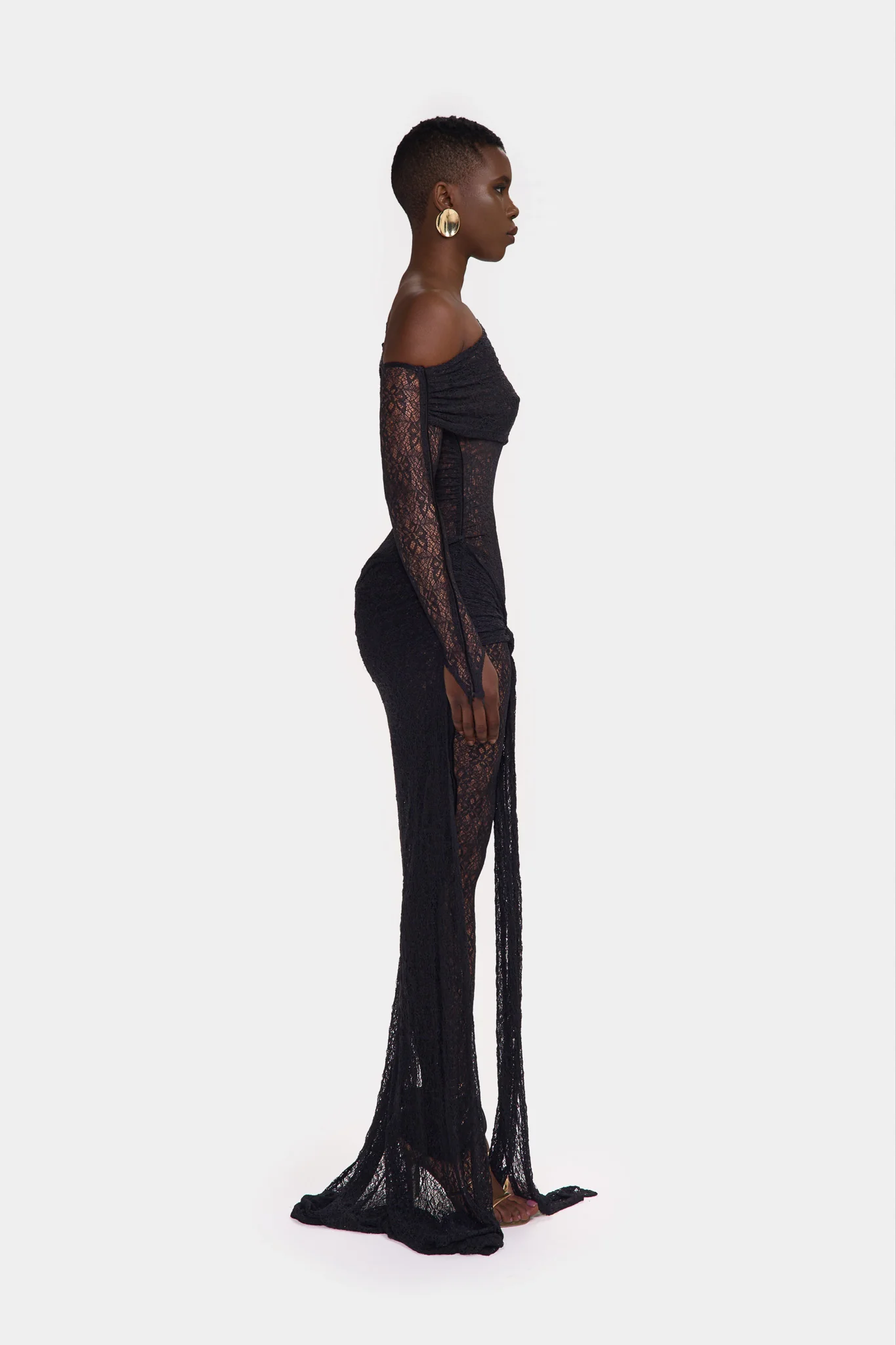 Kayya Lace Jumpsuit - Panther - Image 7