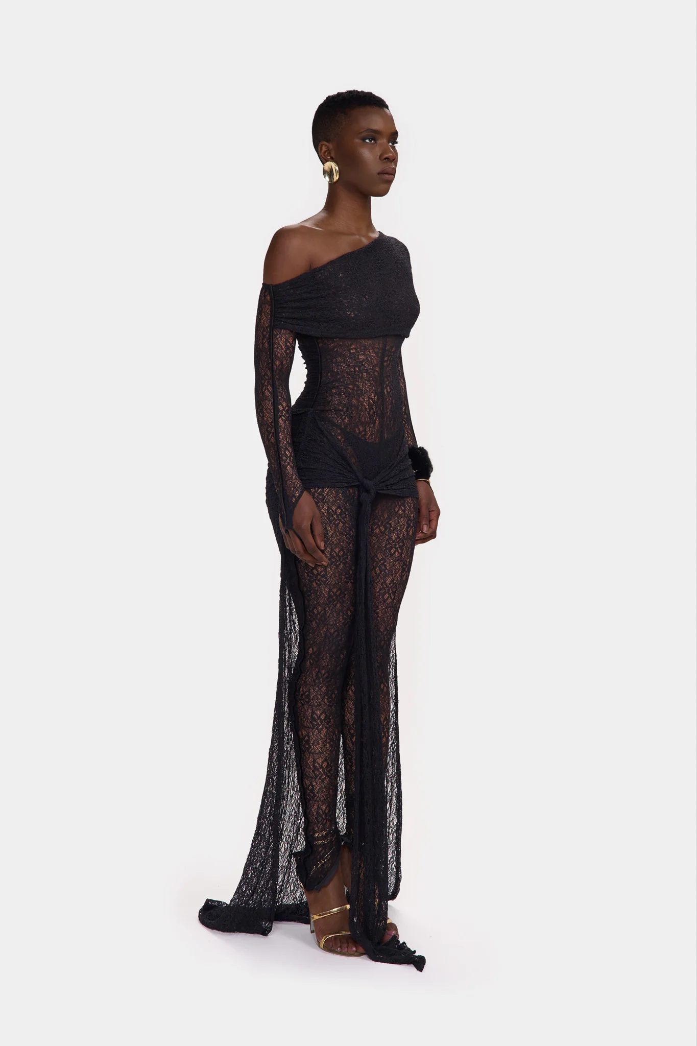 Kayya Lace Jumpsuit - Panther - Image 8