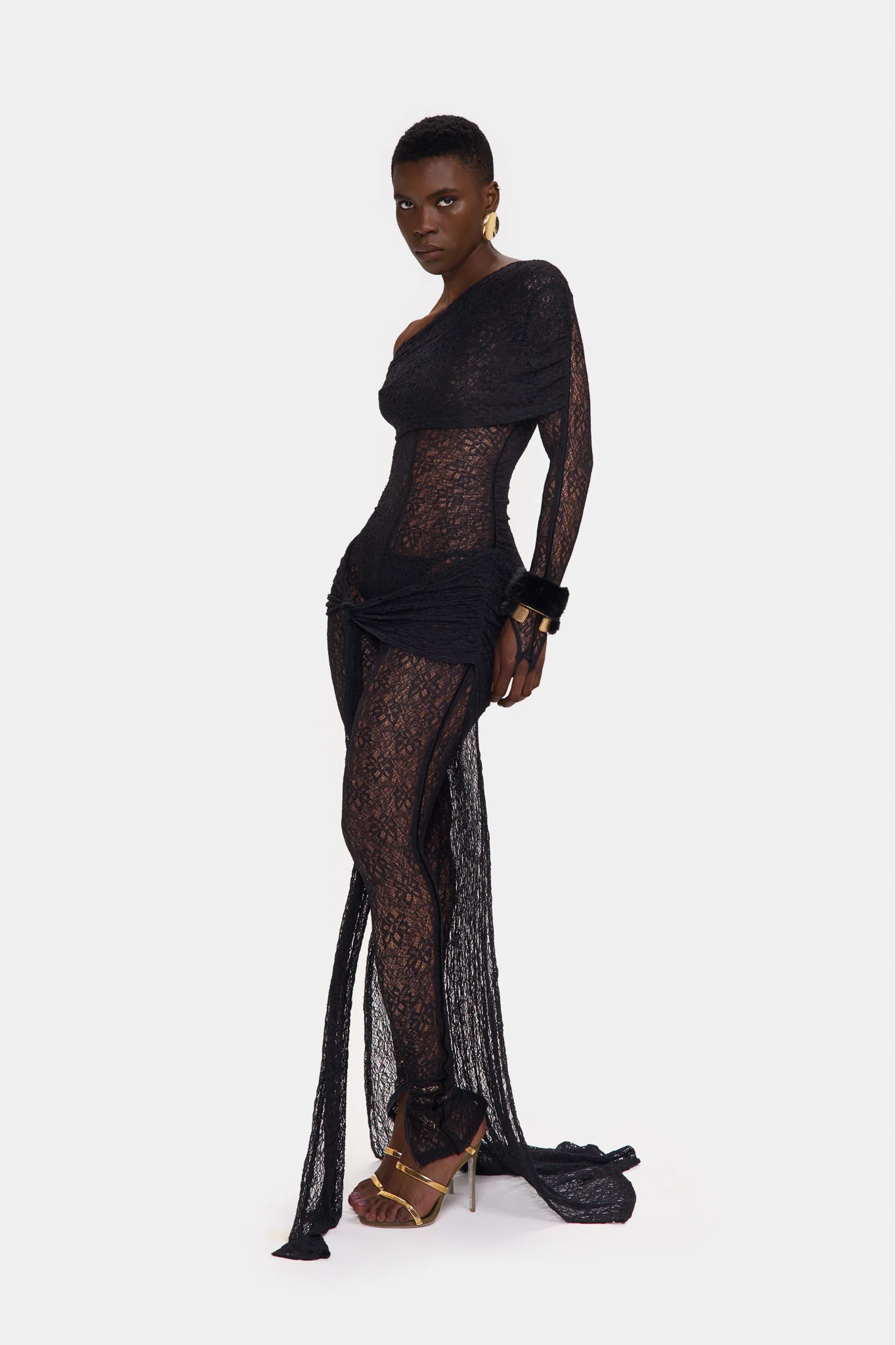 Kayya Lace Jumpsuit - Panther - Image 9
