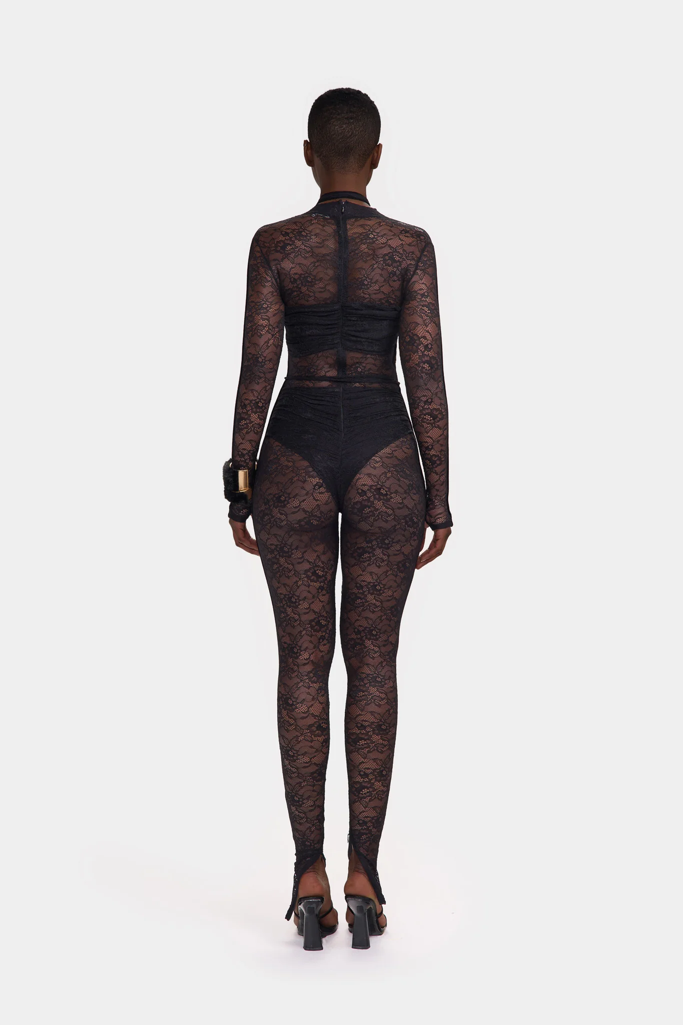 Kesh Lace Jumpsuit - Panther - Image 5
