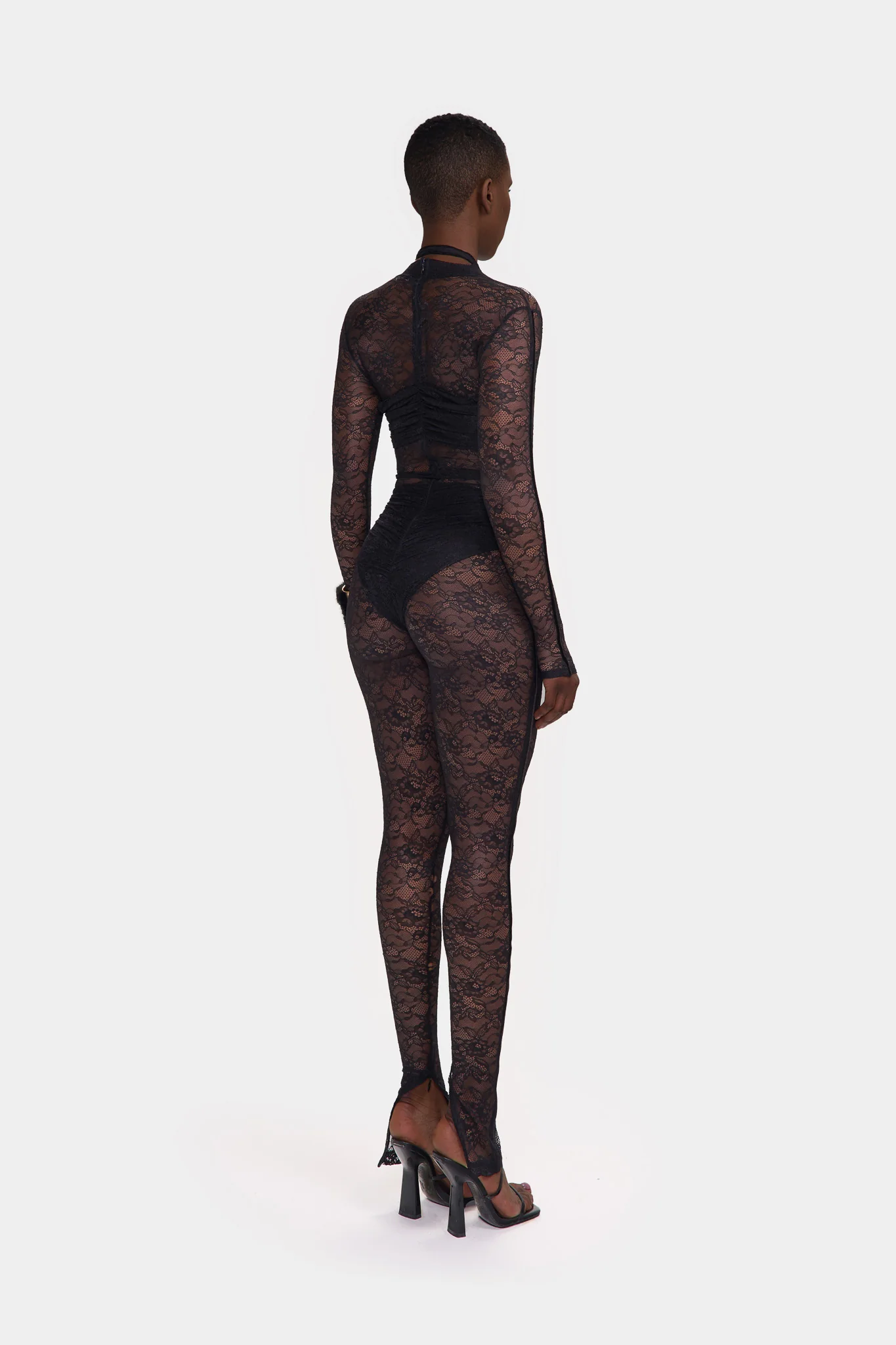 Kesh Lace Jumpsuit - Panther - Image 6