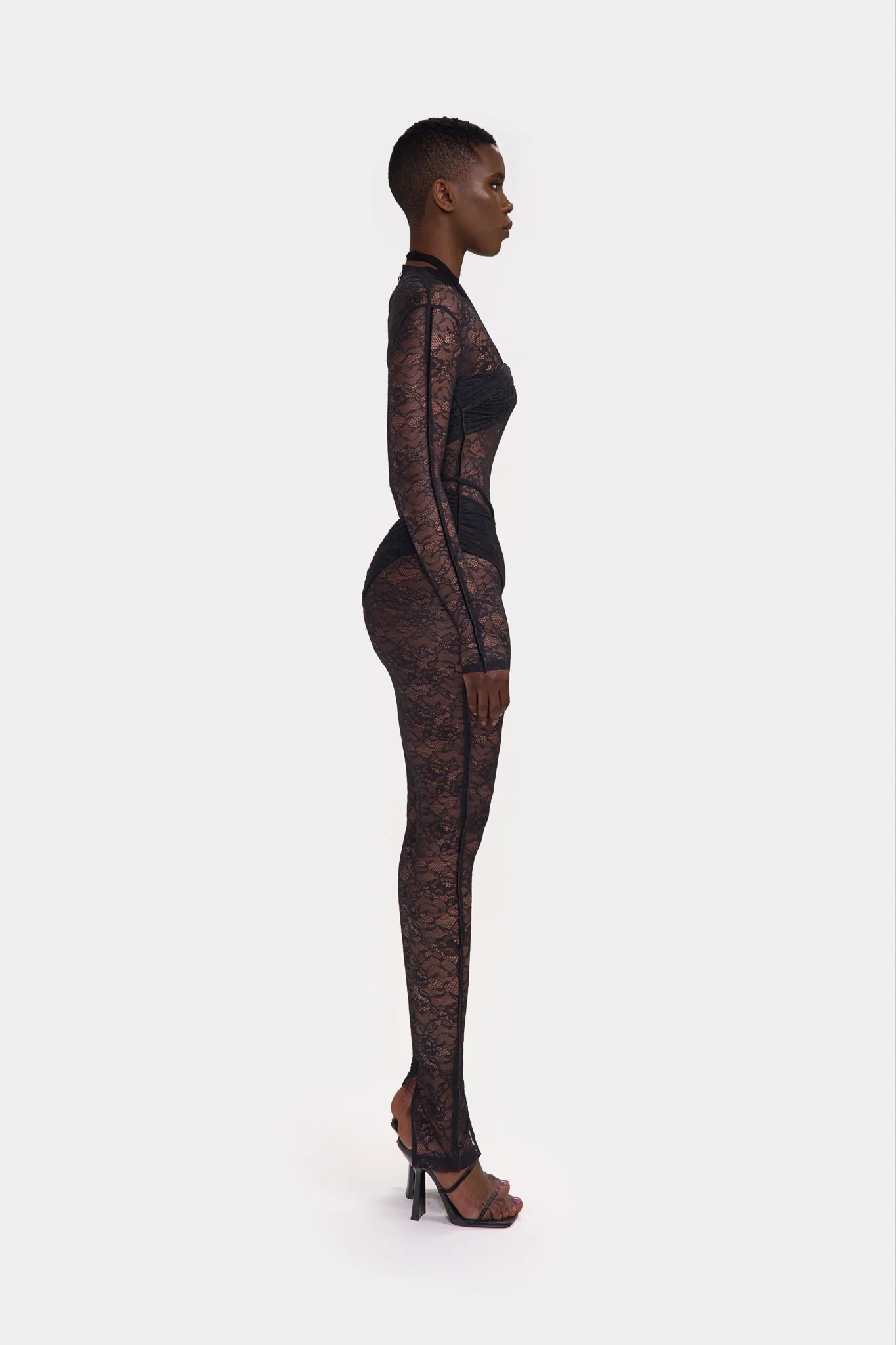Kesh Lace Jumpsuit - Panther - Image 7
