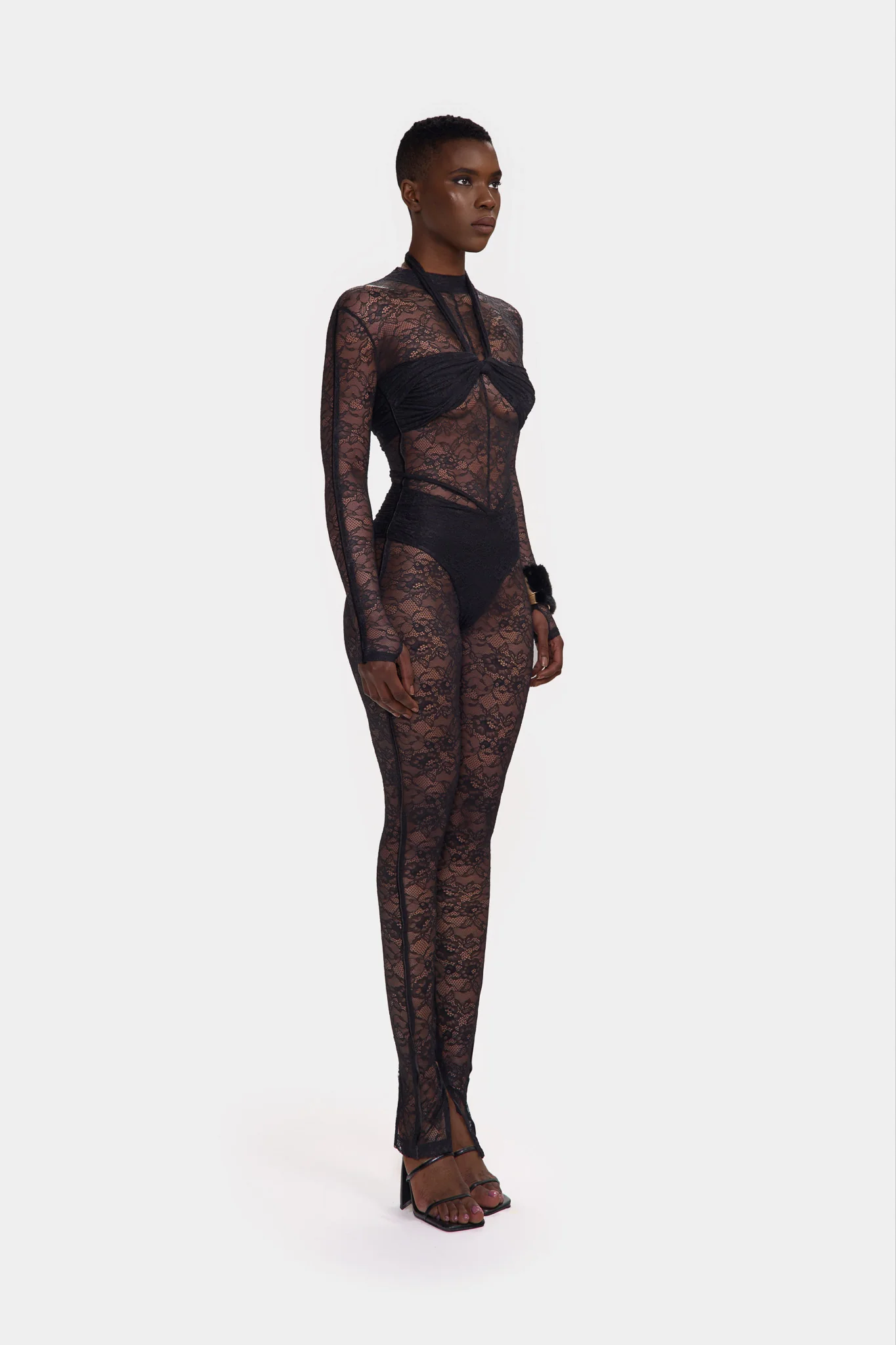 Kesh Lace Jumpsuit - Panther - Image 8