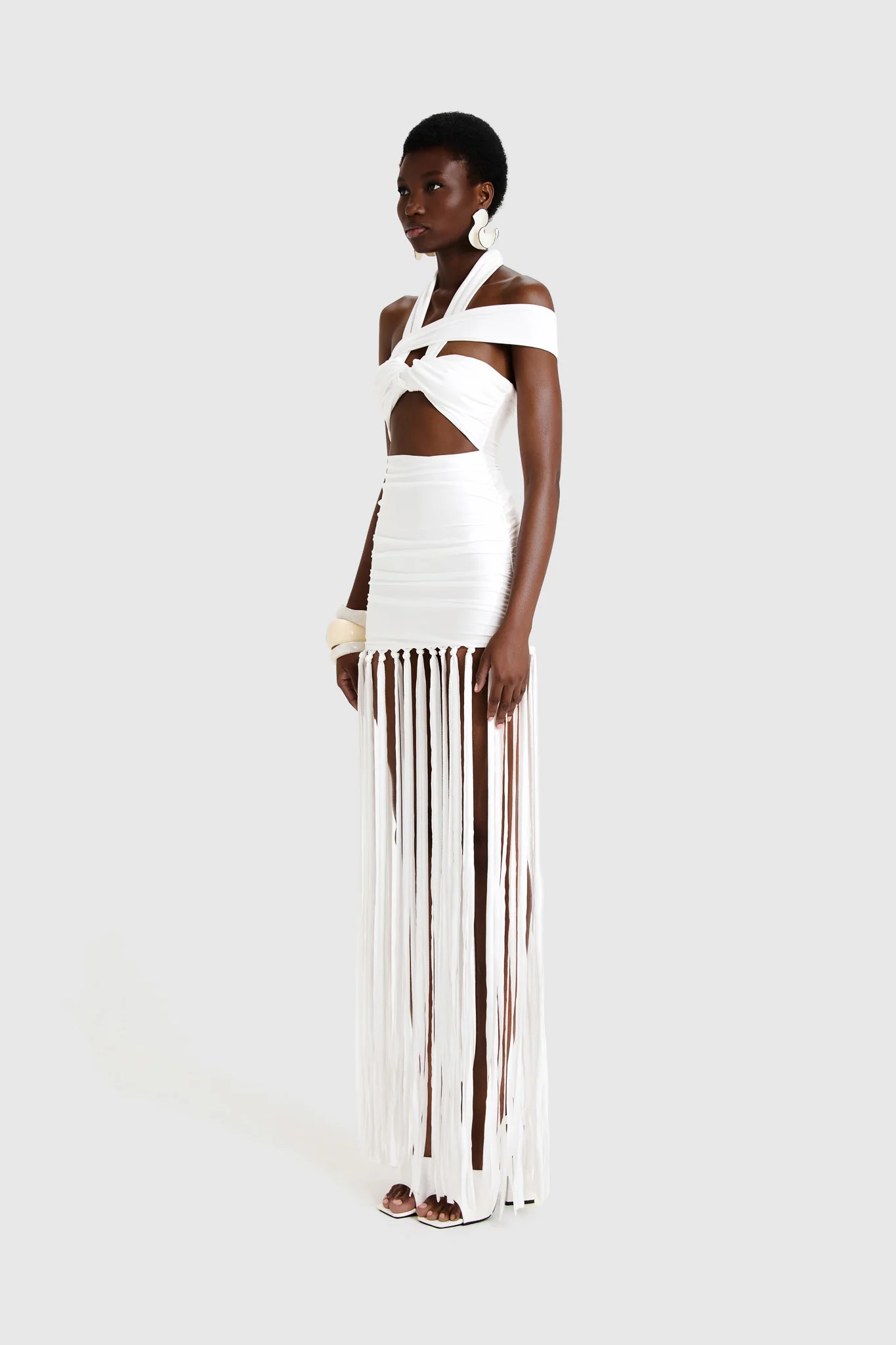 Kesh Tassel Dress - White - Image 2