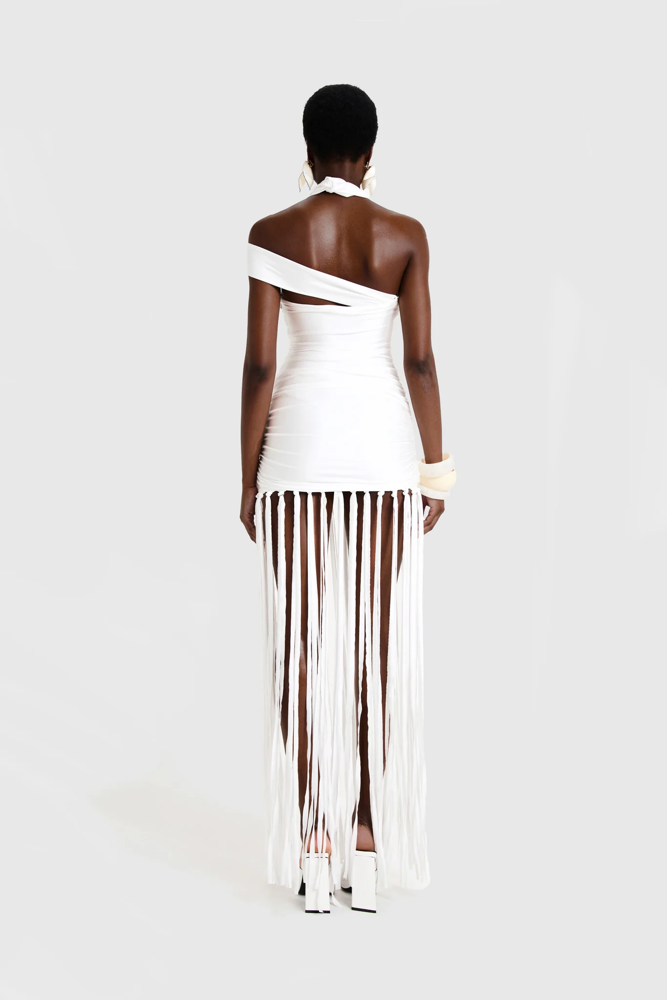 Kesh Tassel Dress - White - Image 5