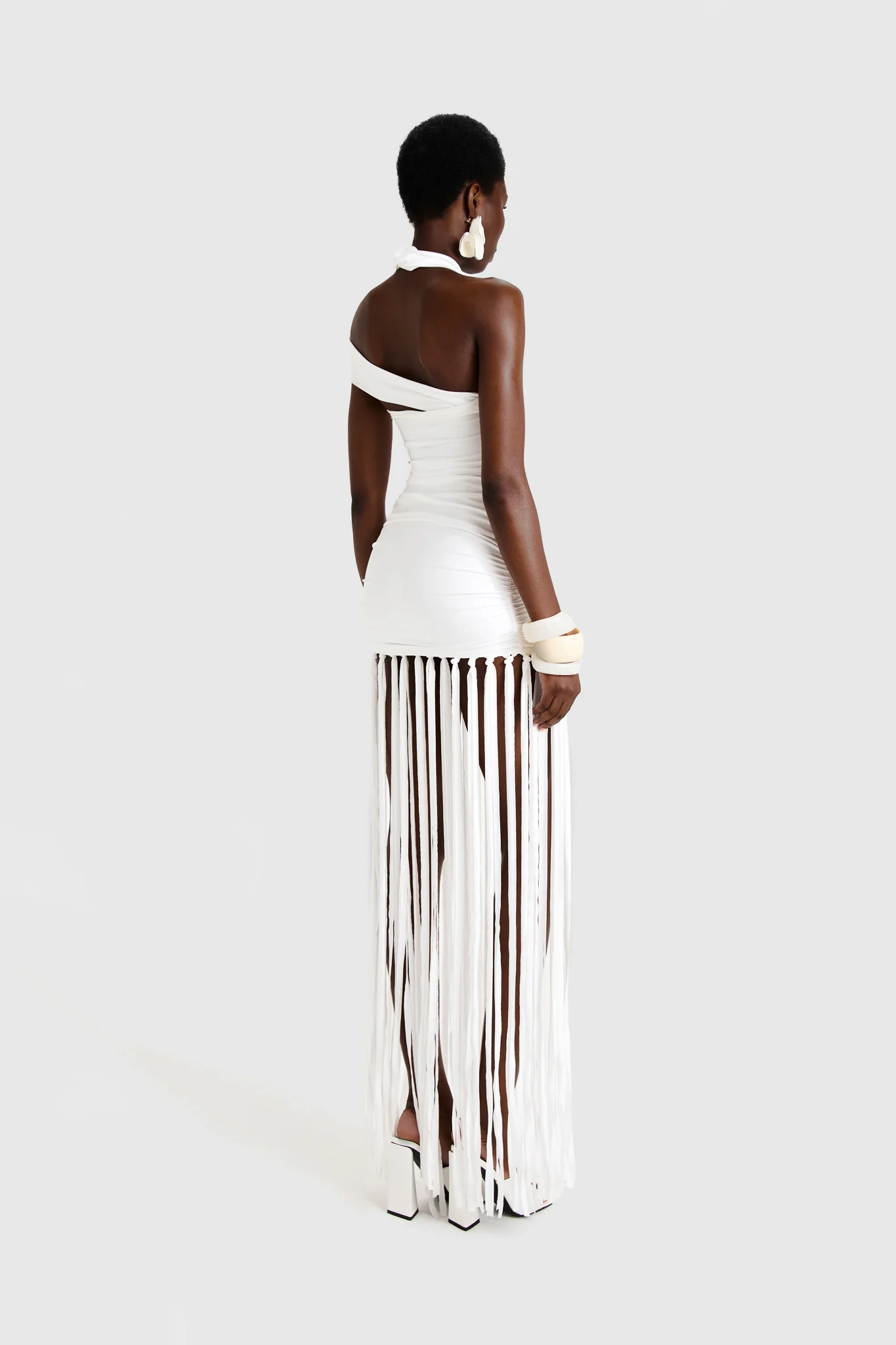 Kesh Tassel Dress - White - Image 6