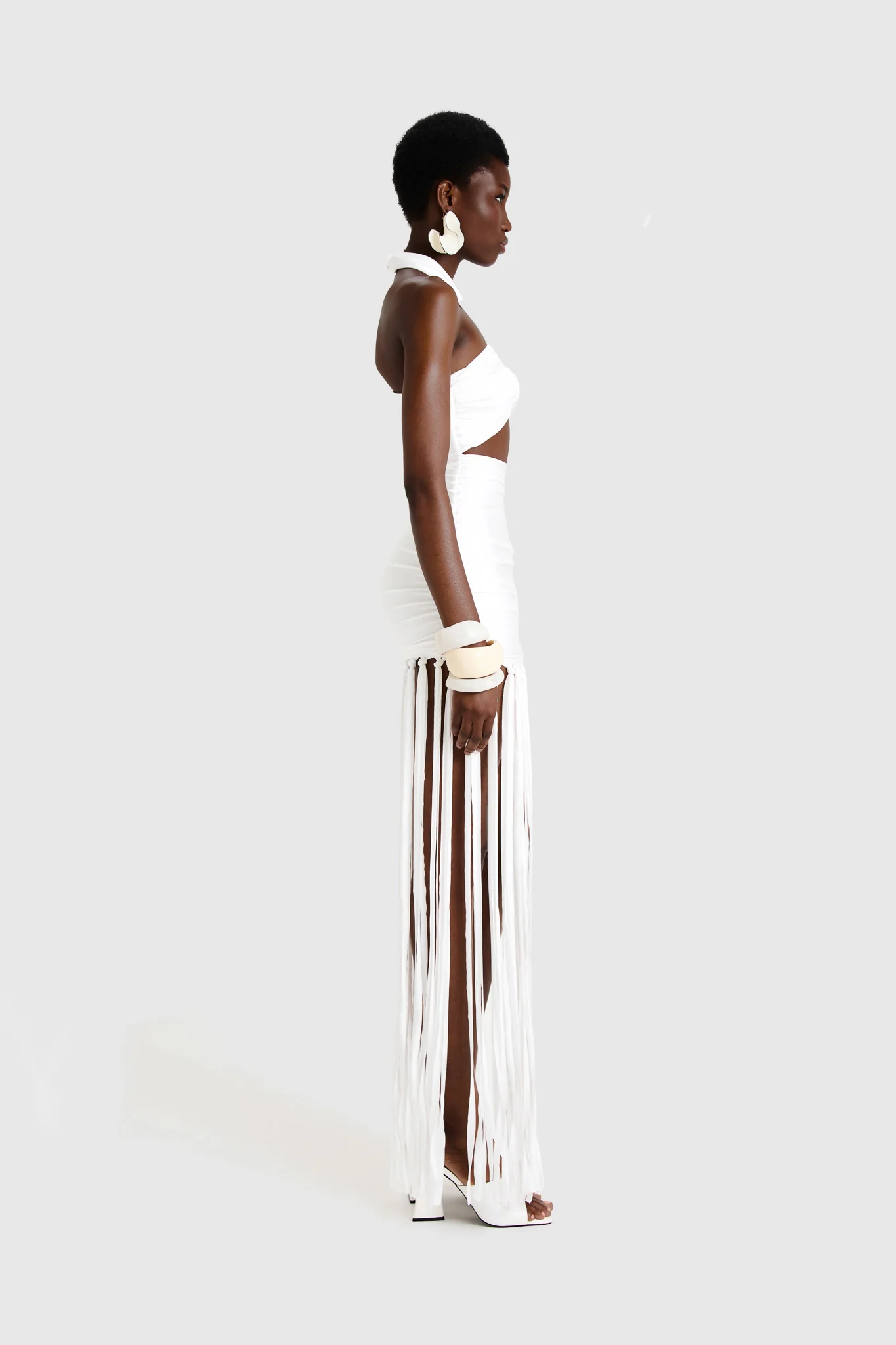 Kesh Tassel Dress - White - Image 7