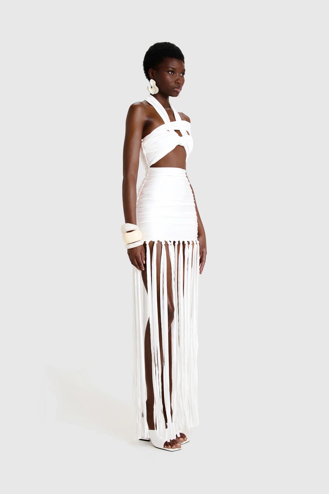 Kesh Tassel Dress - White - Image 8