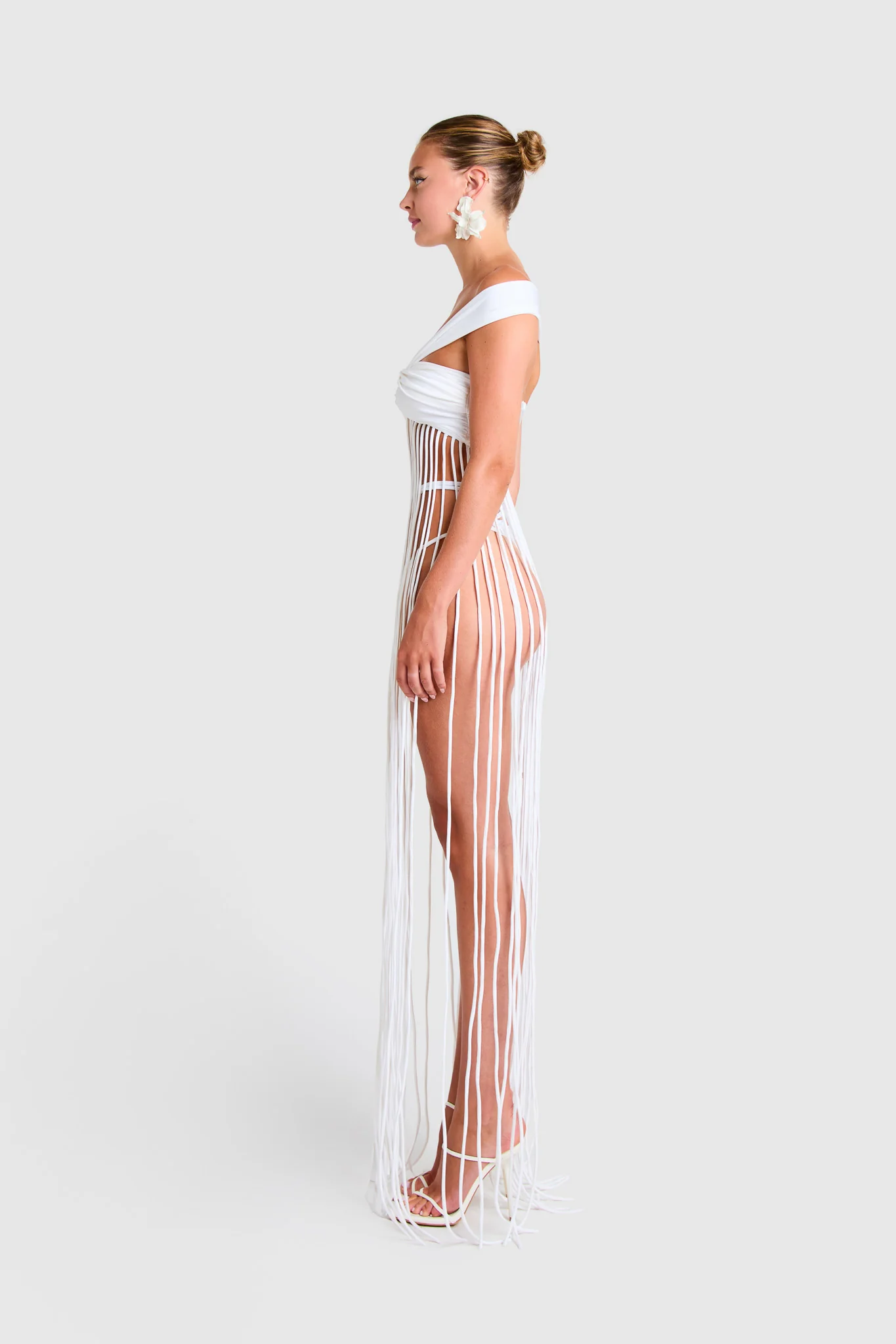 Kesh Tassel Top - White - Image 3