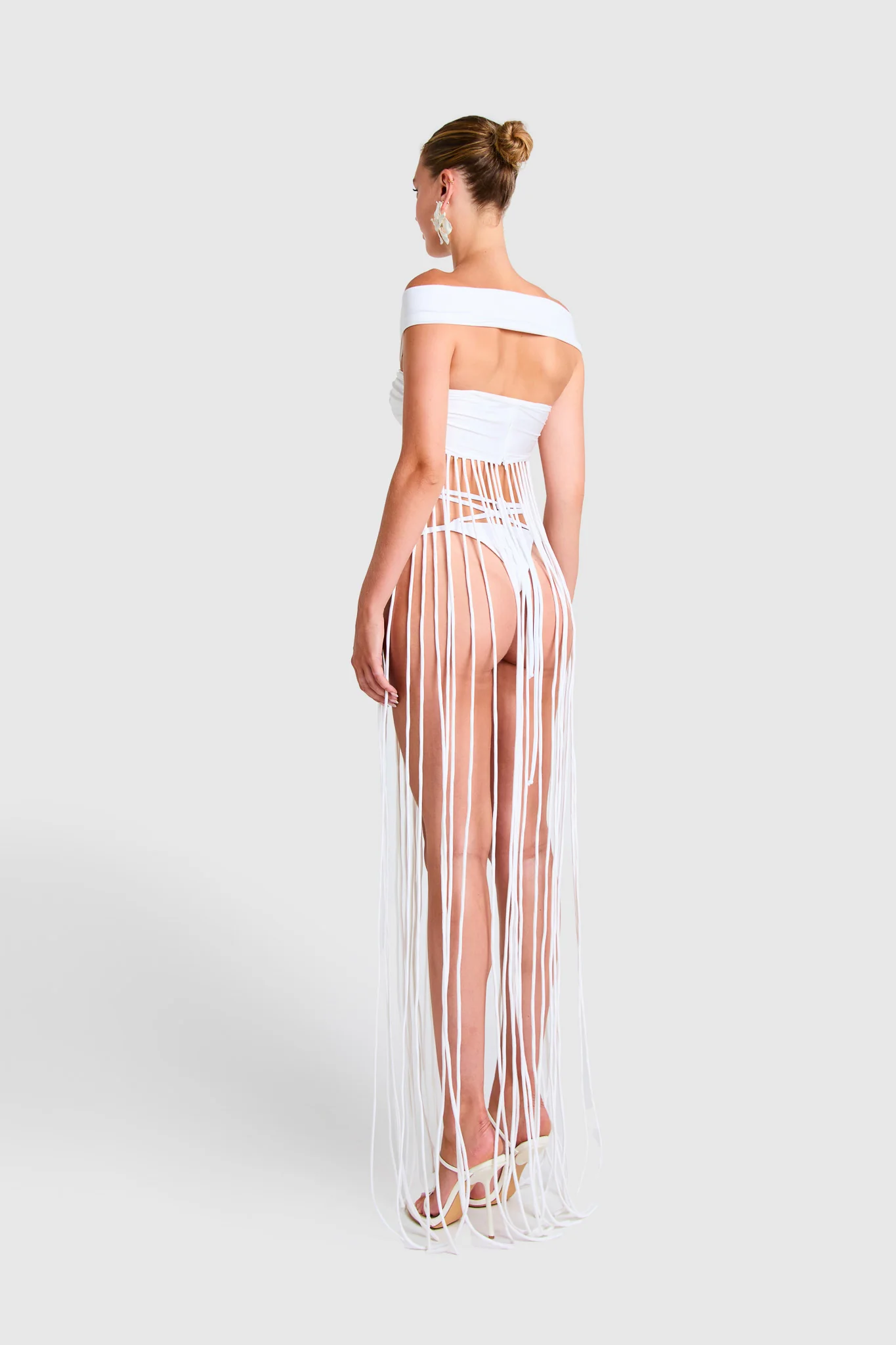 Kesh Tassel Top - White - Image 4