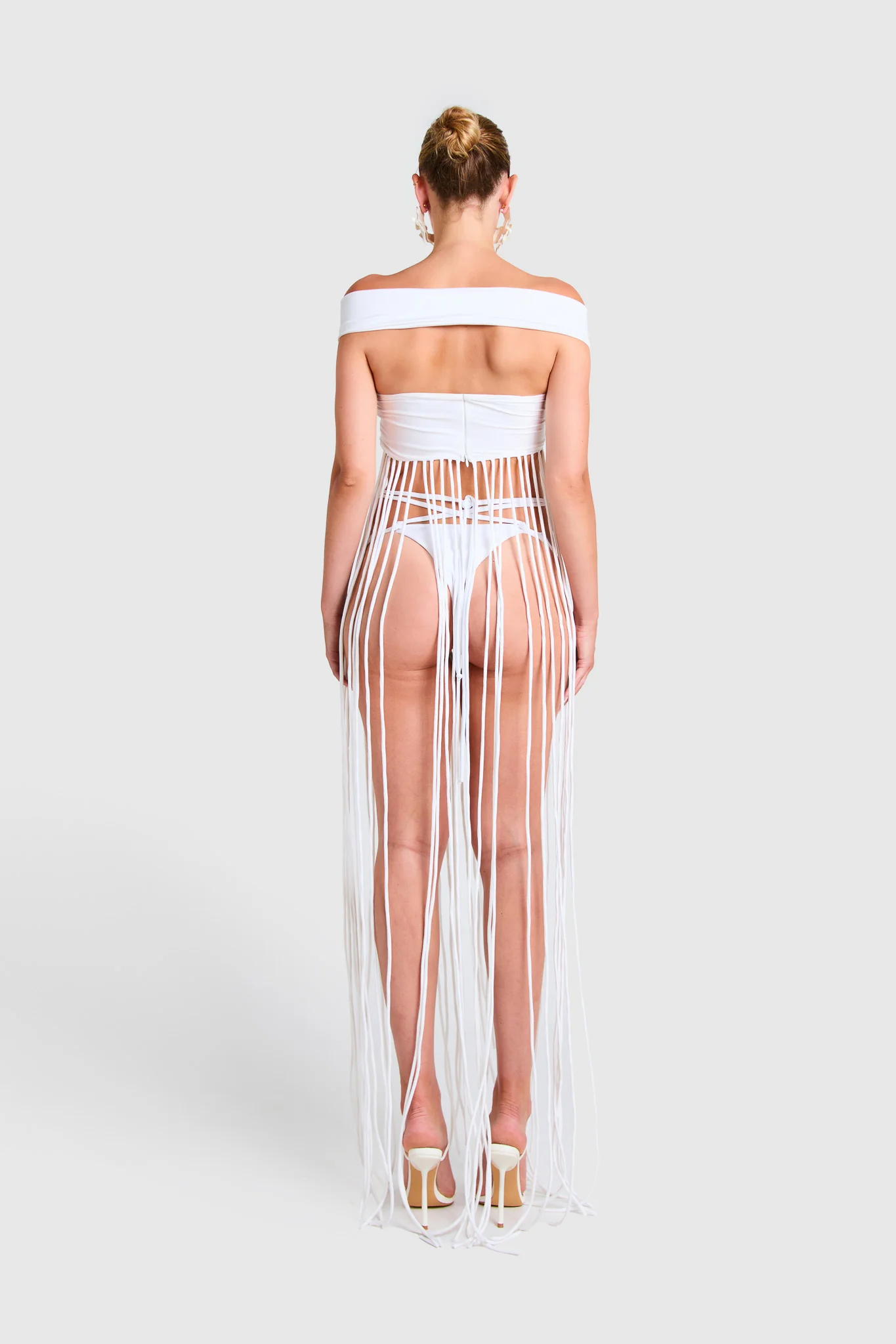 Kesh Tassel Top - White - Image 5