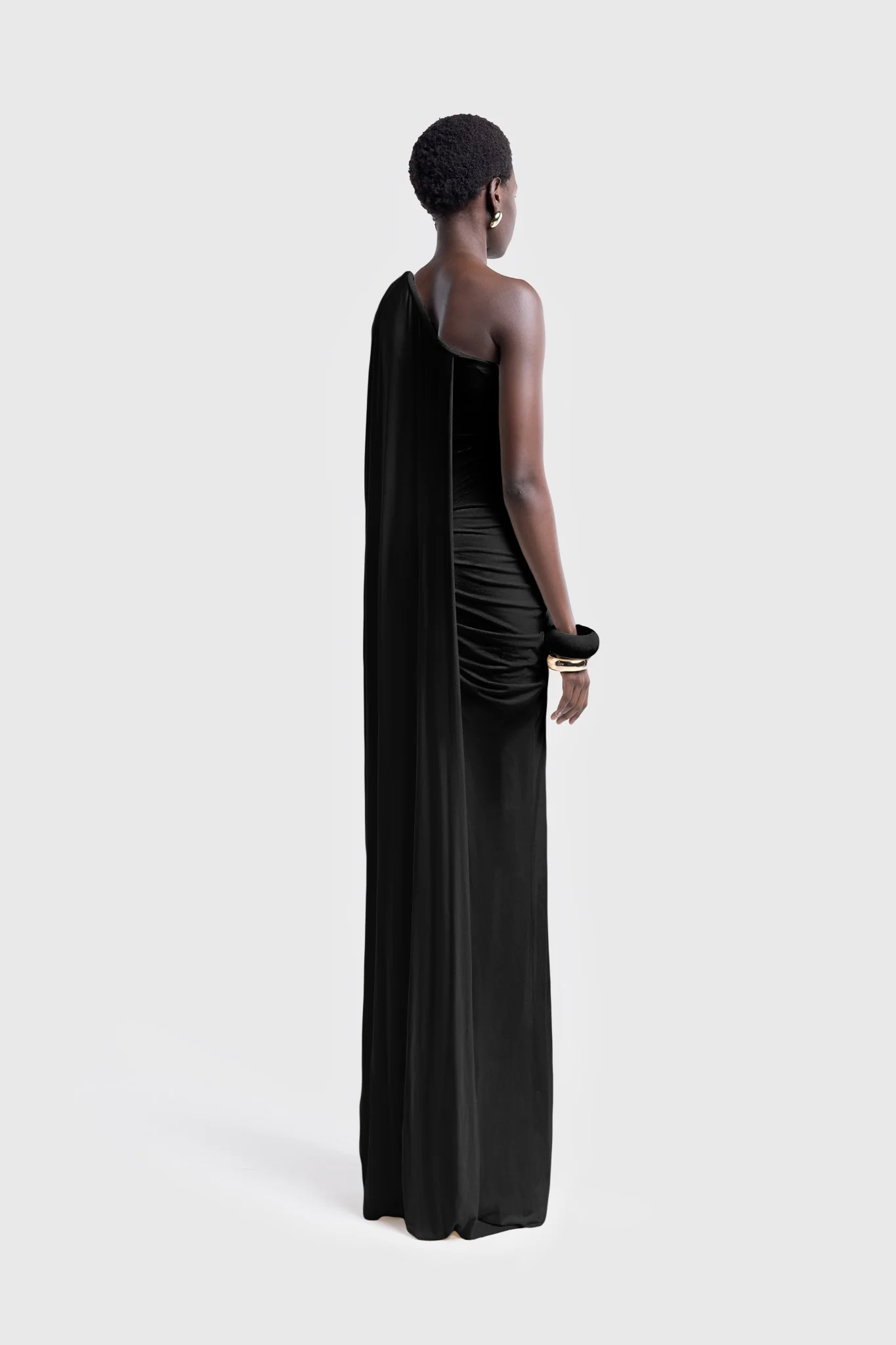 Kora Asymmetric Tassel Dress - Black - Image 6