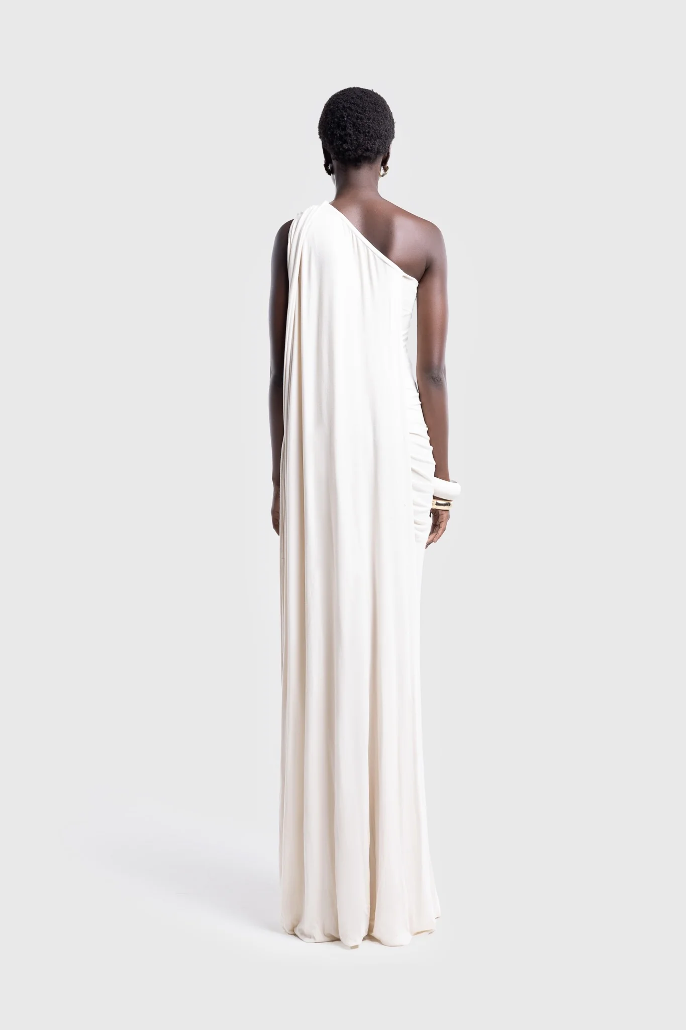 Kora Asymmetric Tassel Dress - Off White - Image 5