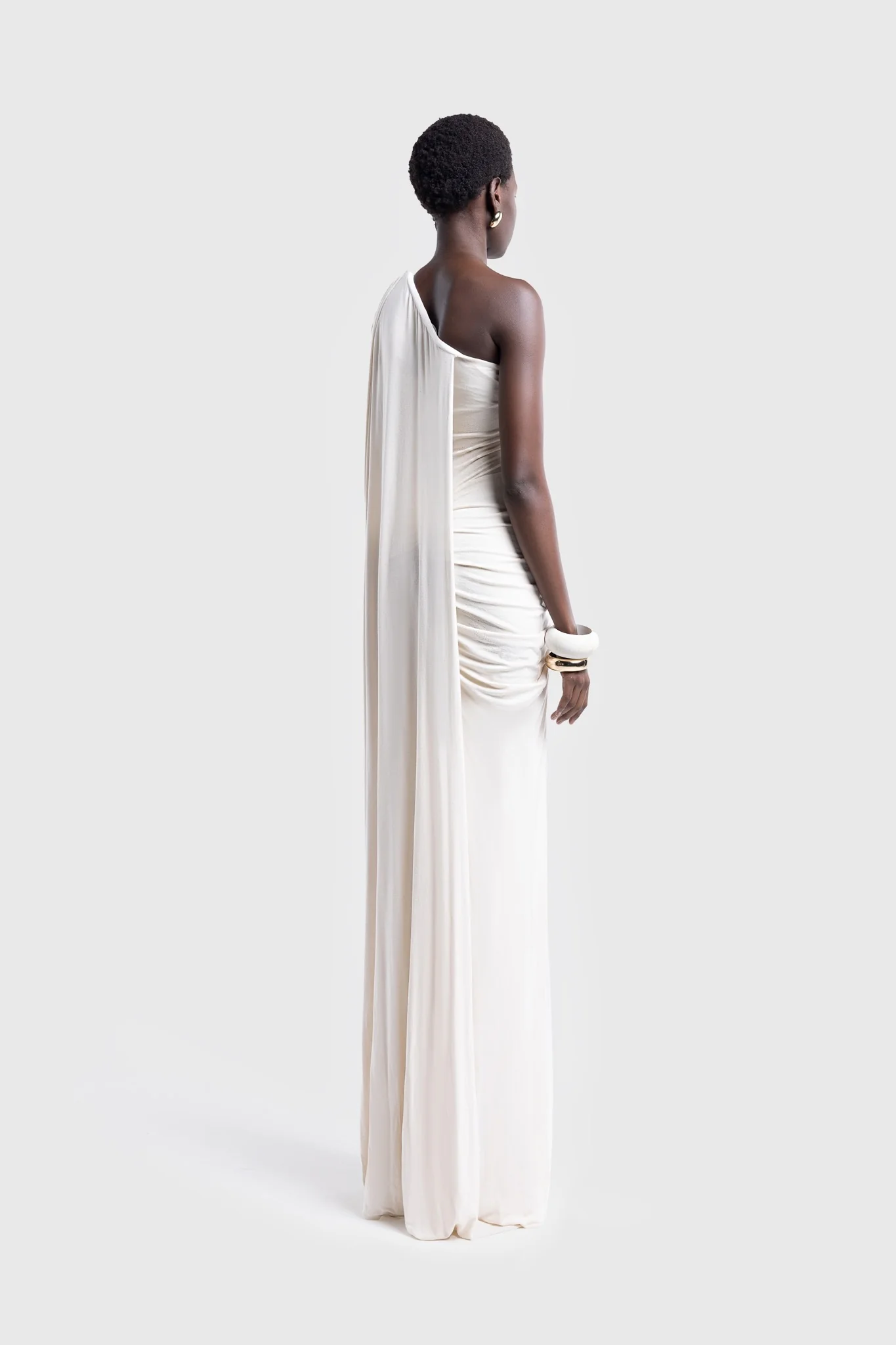 Kora Asymmetric Tassel Dress - Off White - Image 6