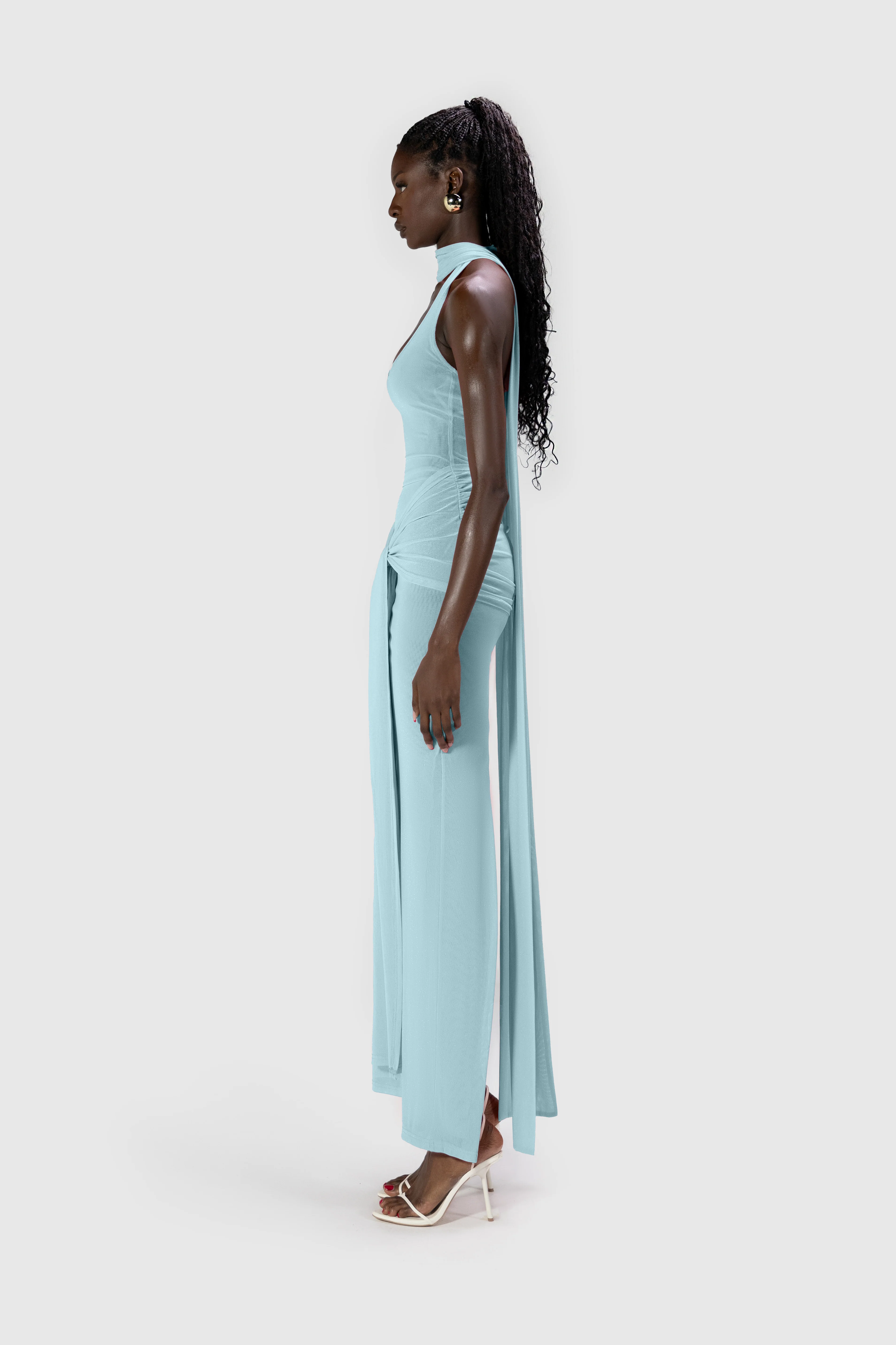Naomi Dress - Baby Blue - Image 3