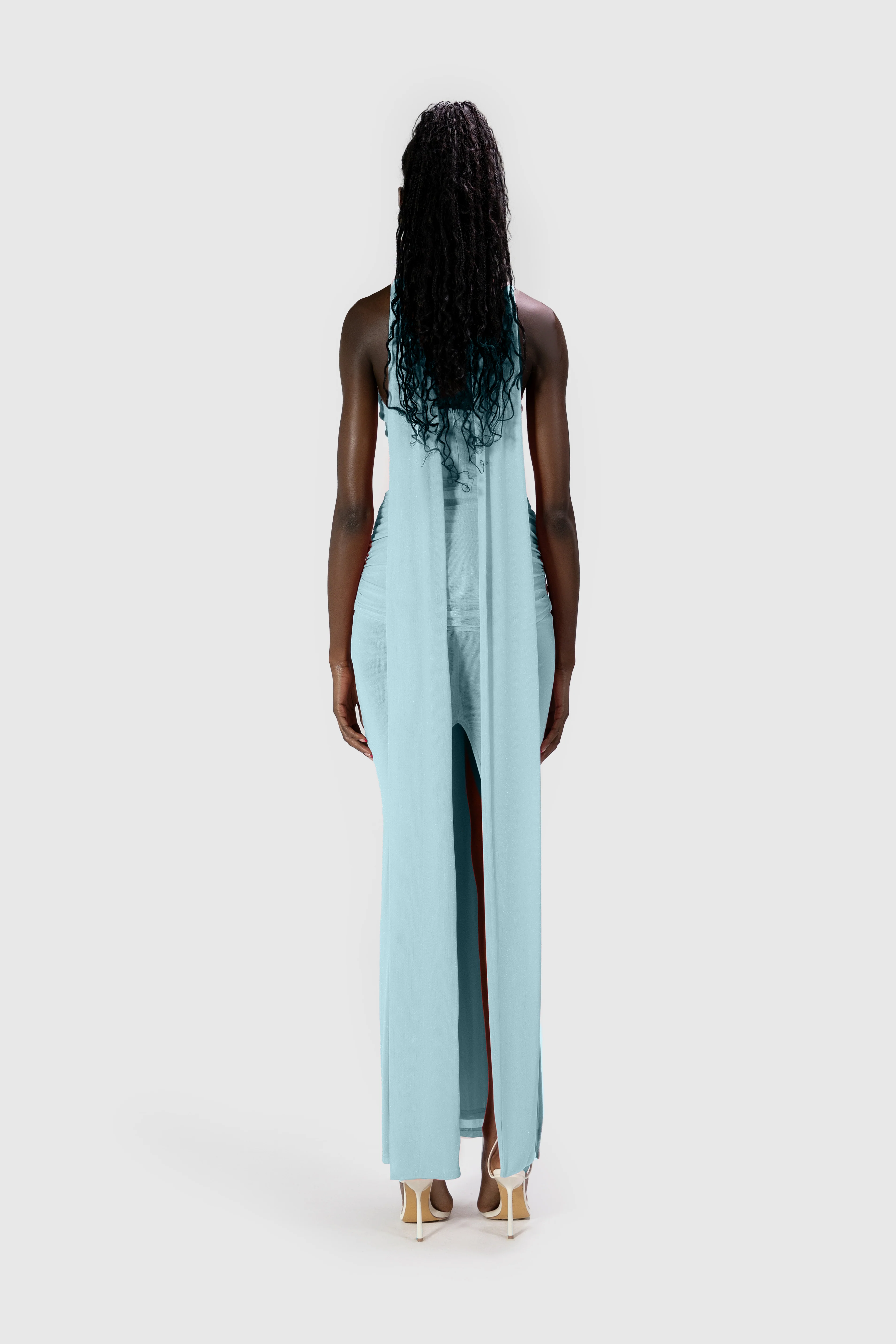 Naomi Dress - Baby Blue - Image 5
