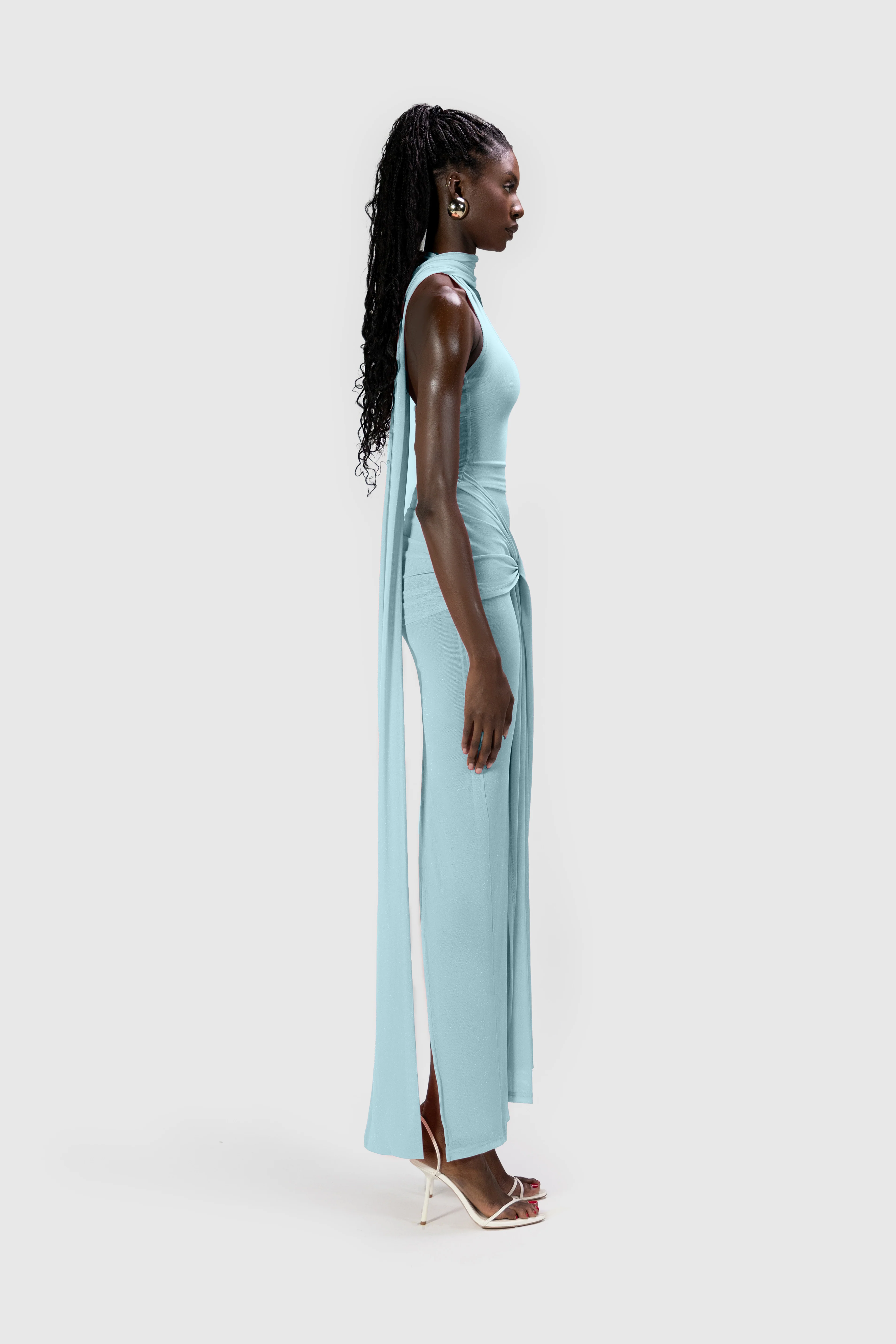 Naomi Dress - Baby Blue - Image 7