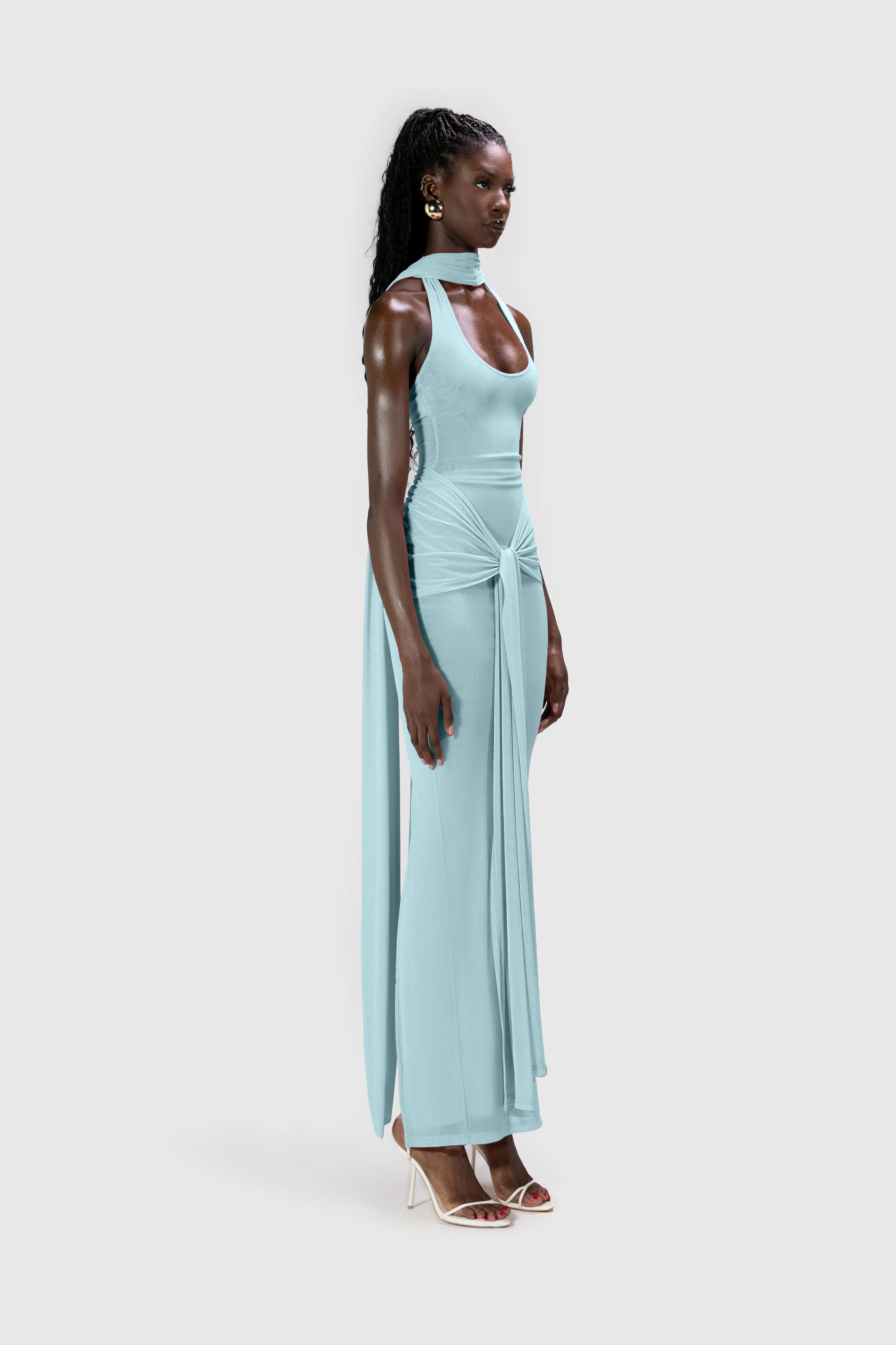 Naomi Dress - Baby Blue - Image 8