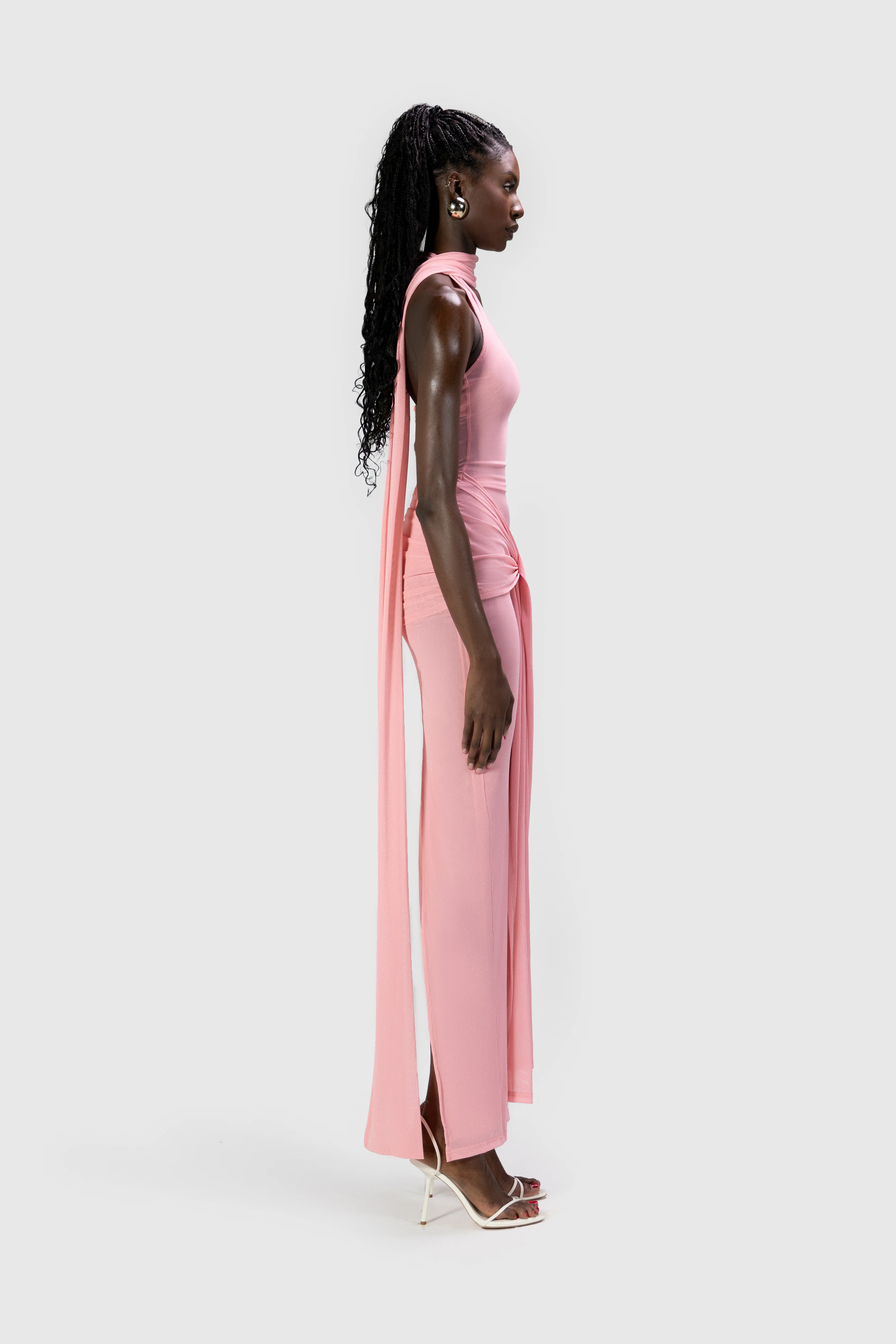 Naomi Dress - Baby Pink - Image 7