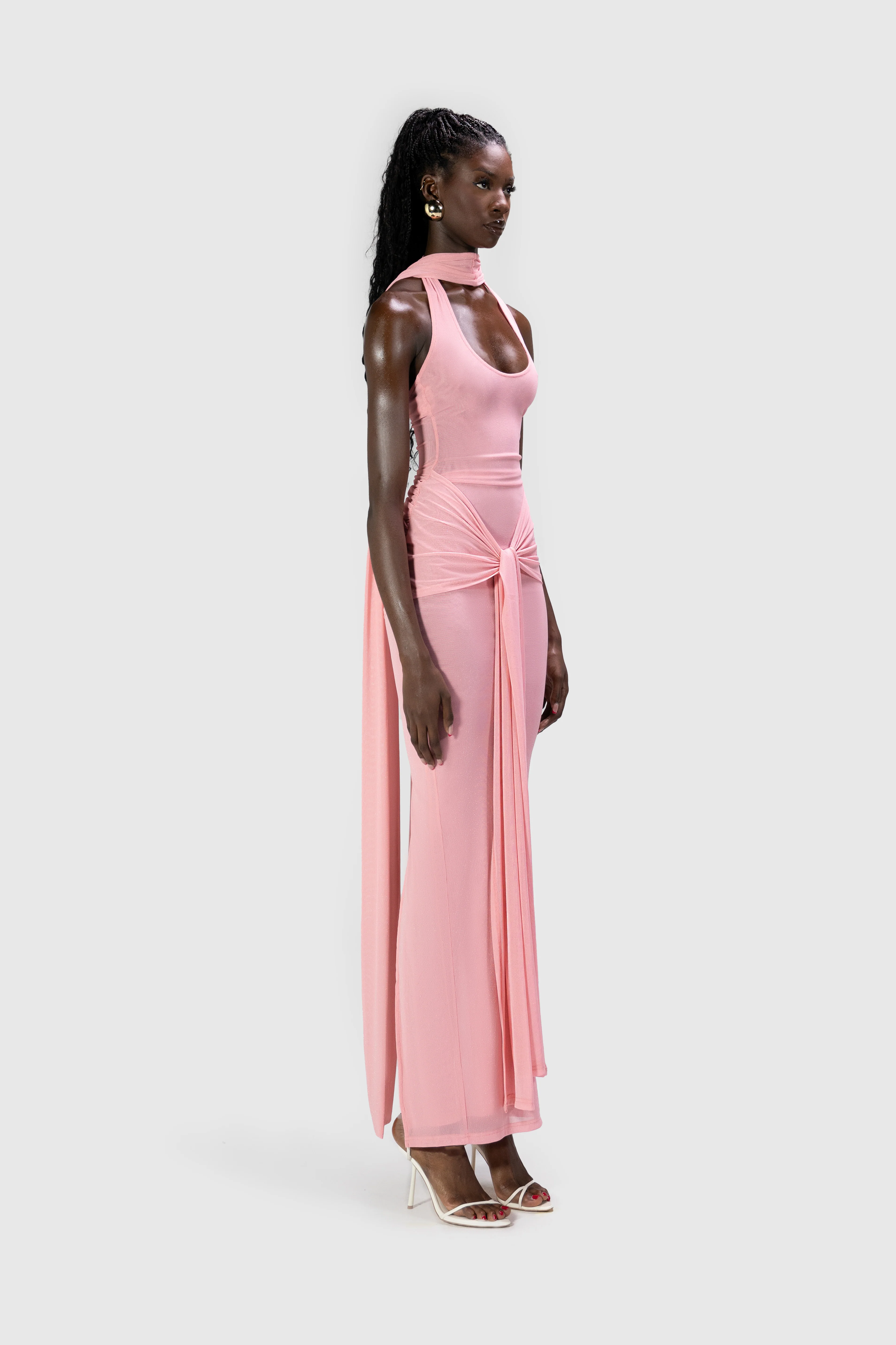 Naomi Dress - Baby Pink - Image 8
