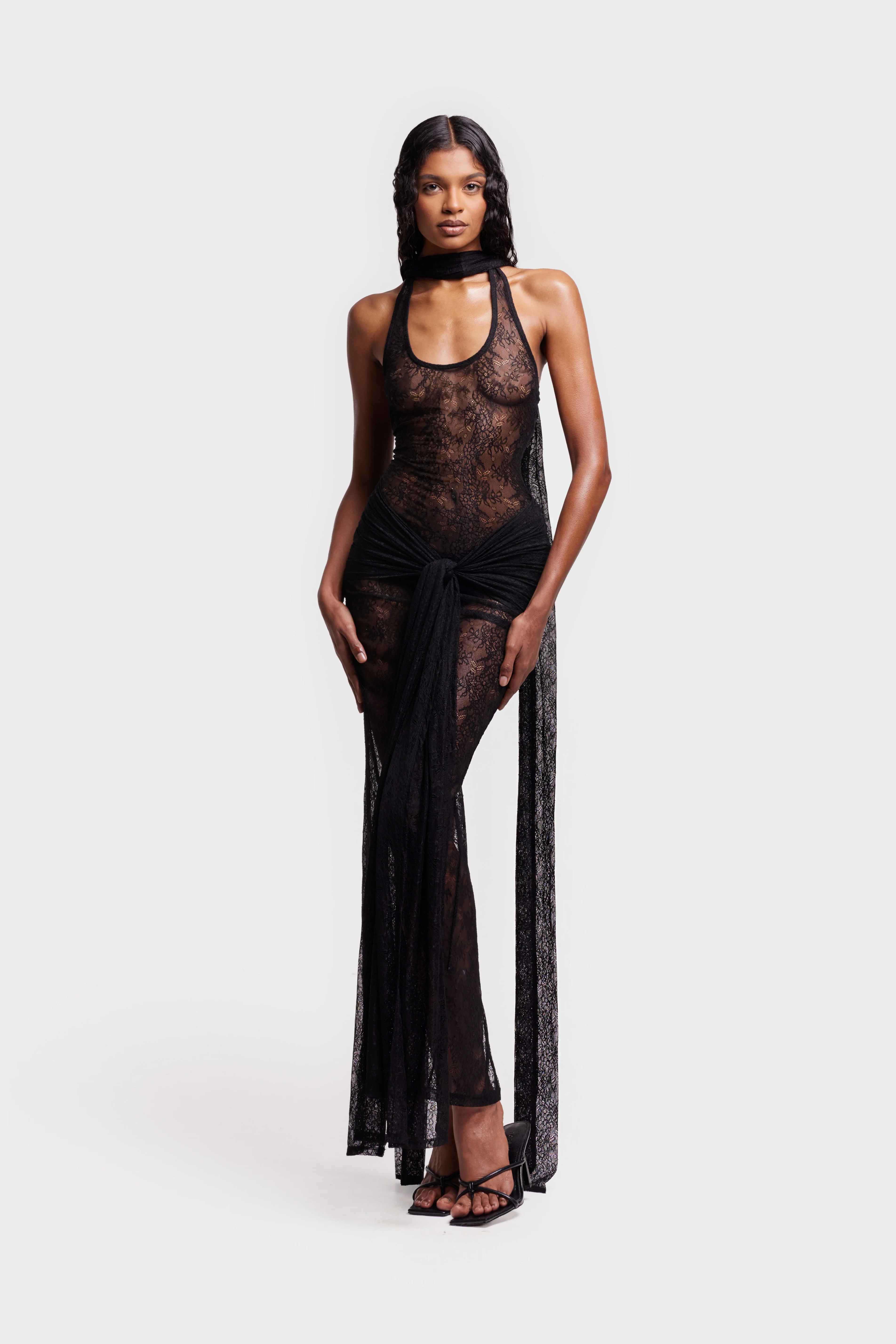 Naomi Lace Dress - Black - Image 10