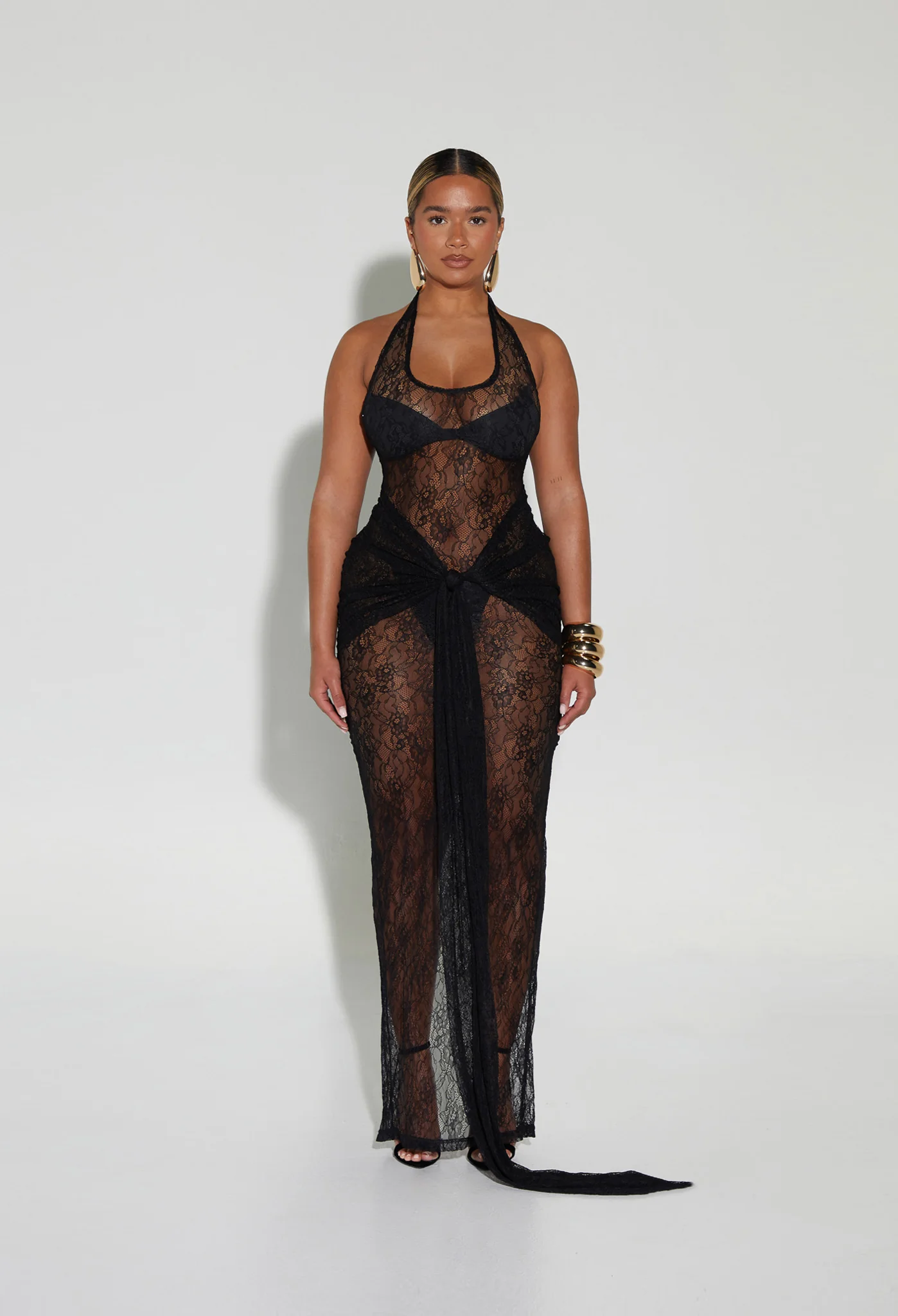 Naomi Lace Dress - Black - Image 11