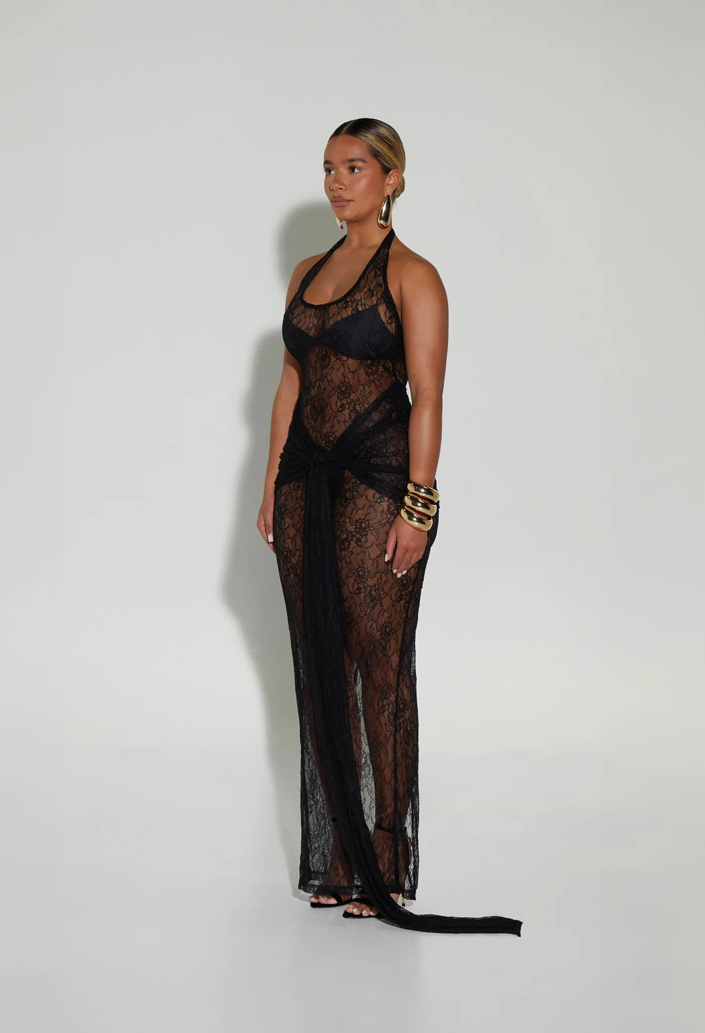 Naomi Lace Dress - Black - Image 12