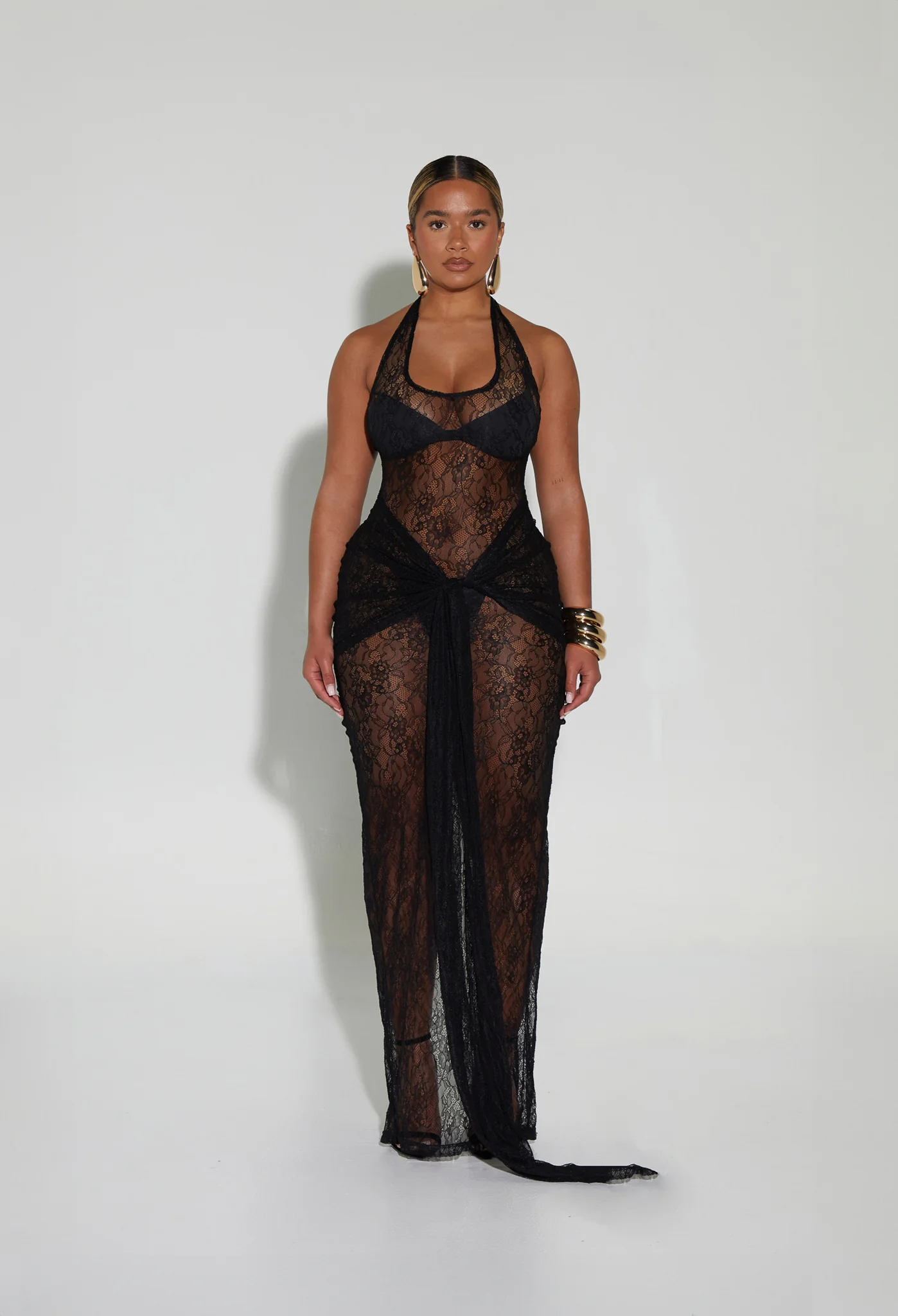 Naomi Lace Dress - Black - Image 19