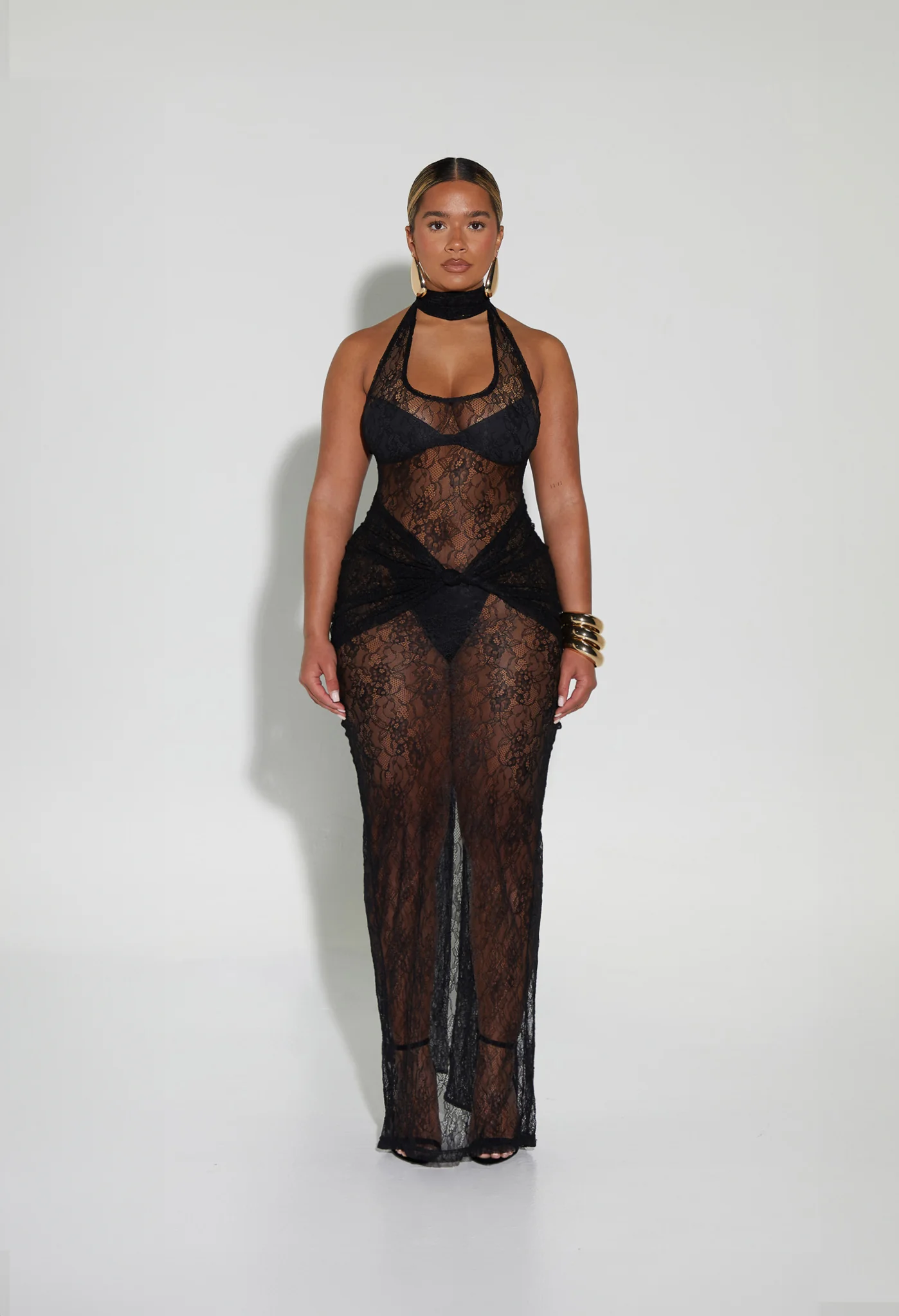 Naomi Lace Dress - Black - Image 20