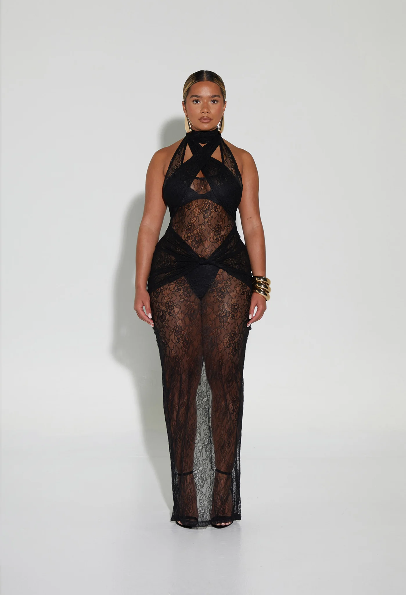 Naomi Lace Dress - Black - Image 21