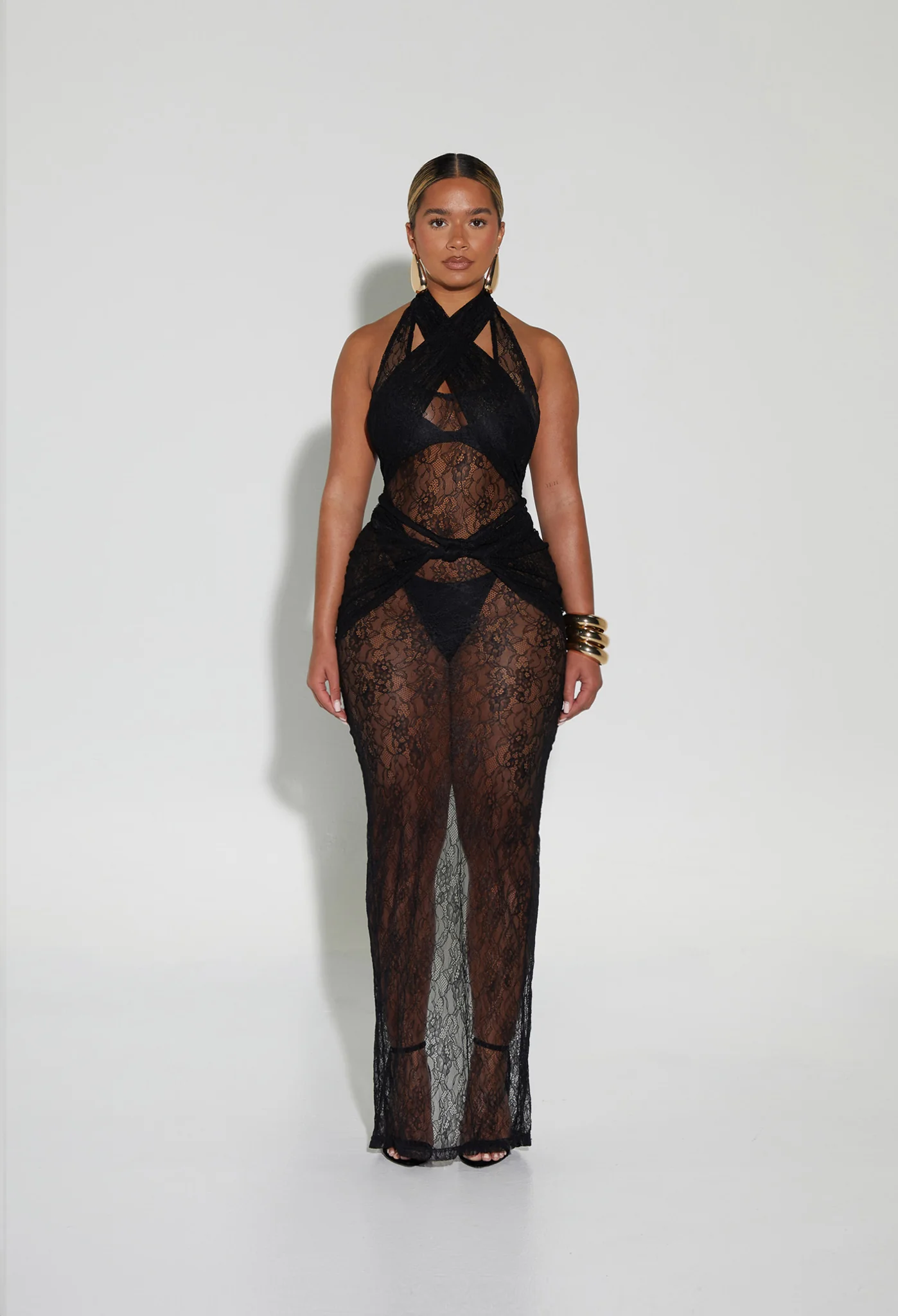 Naomi Lace Dress - Black - Image 23