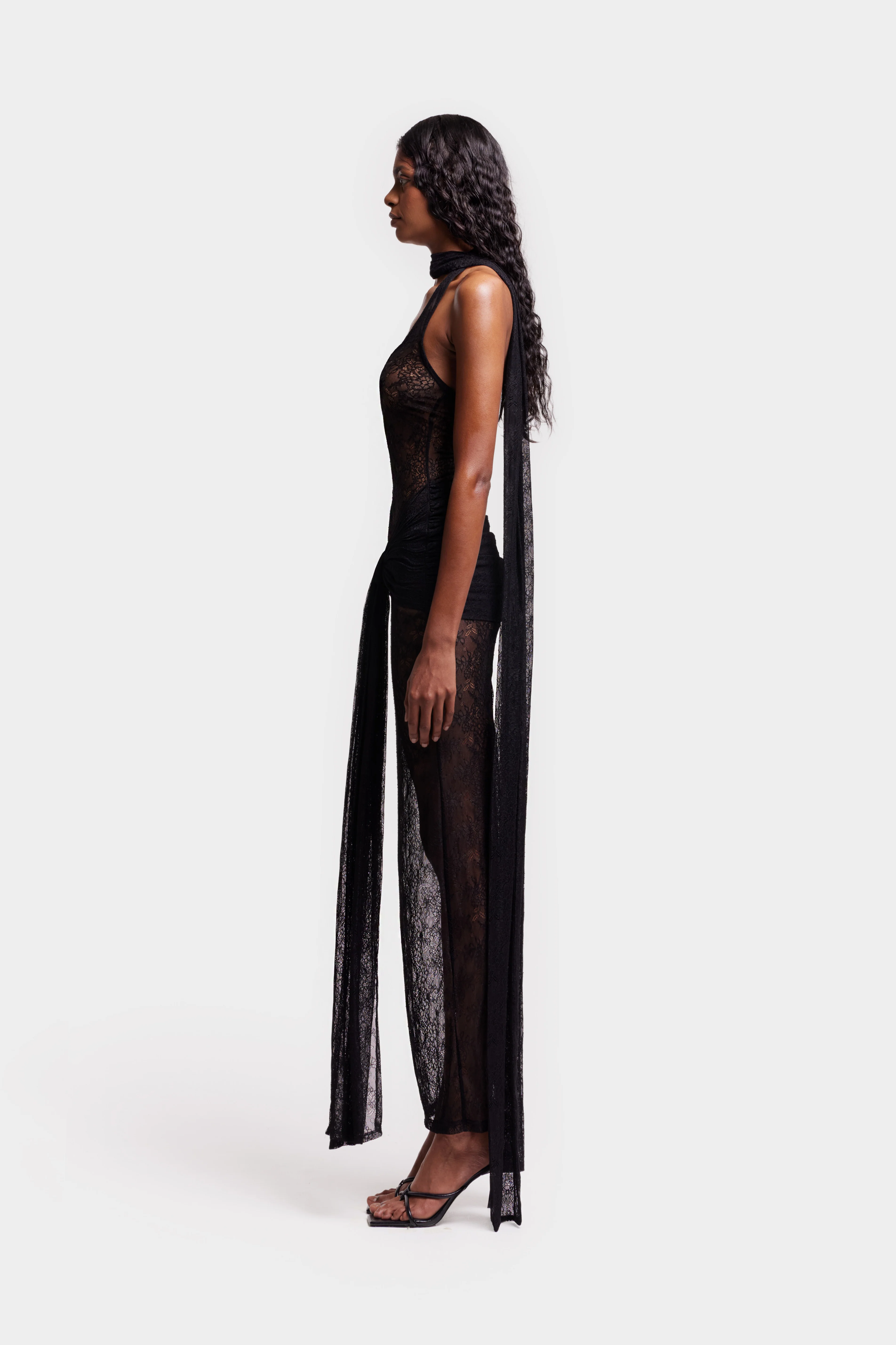 Naomi Lace Dress - Black - Image 3