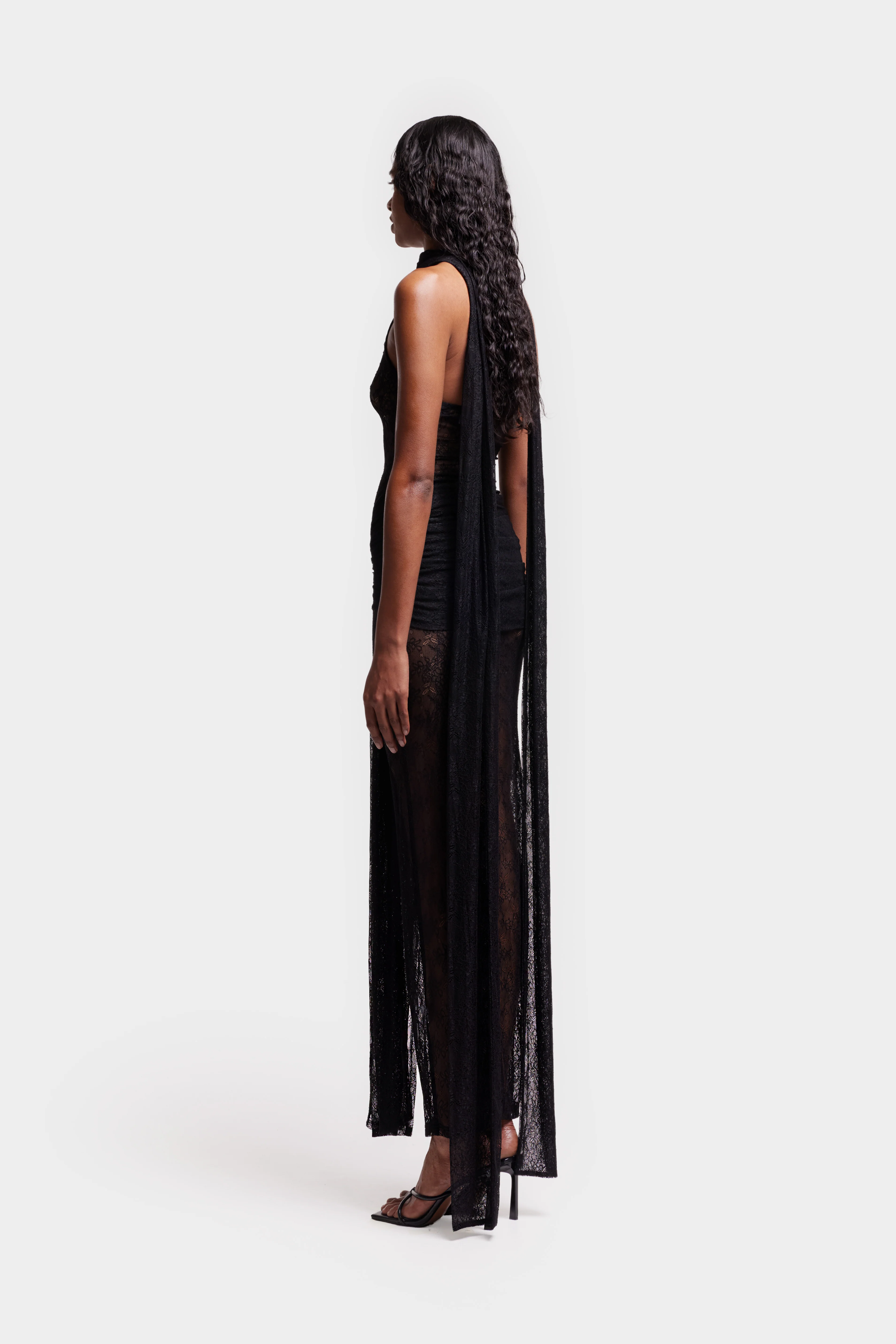 Naomi Lace Dress - Black - Image 4