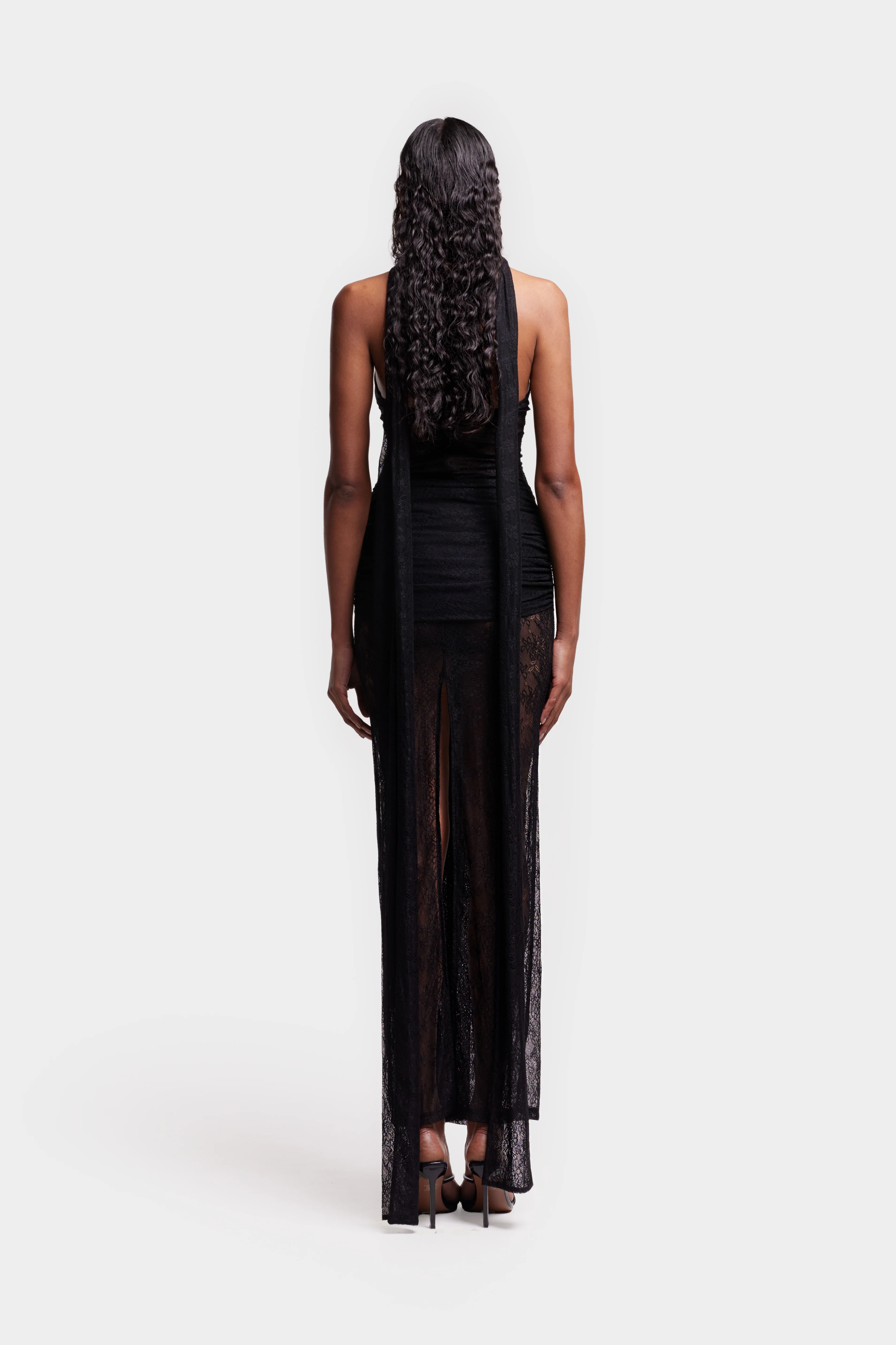 Naomi Lace Dress - Black - Image 5