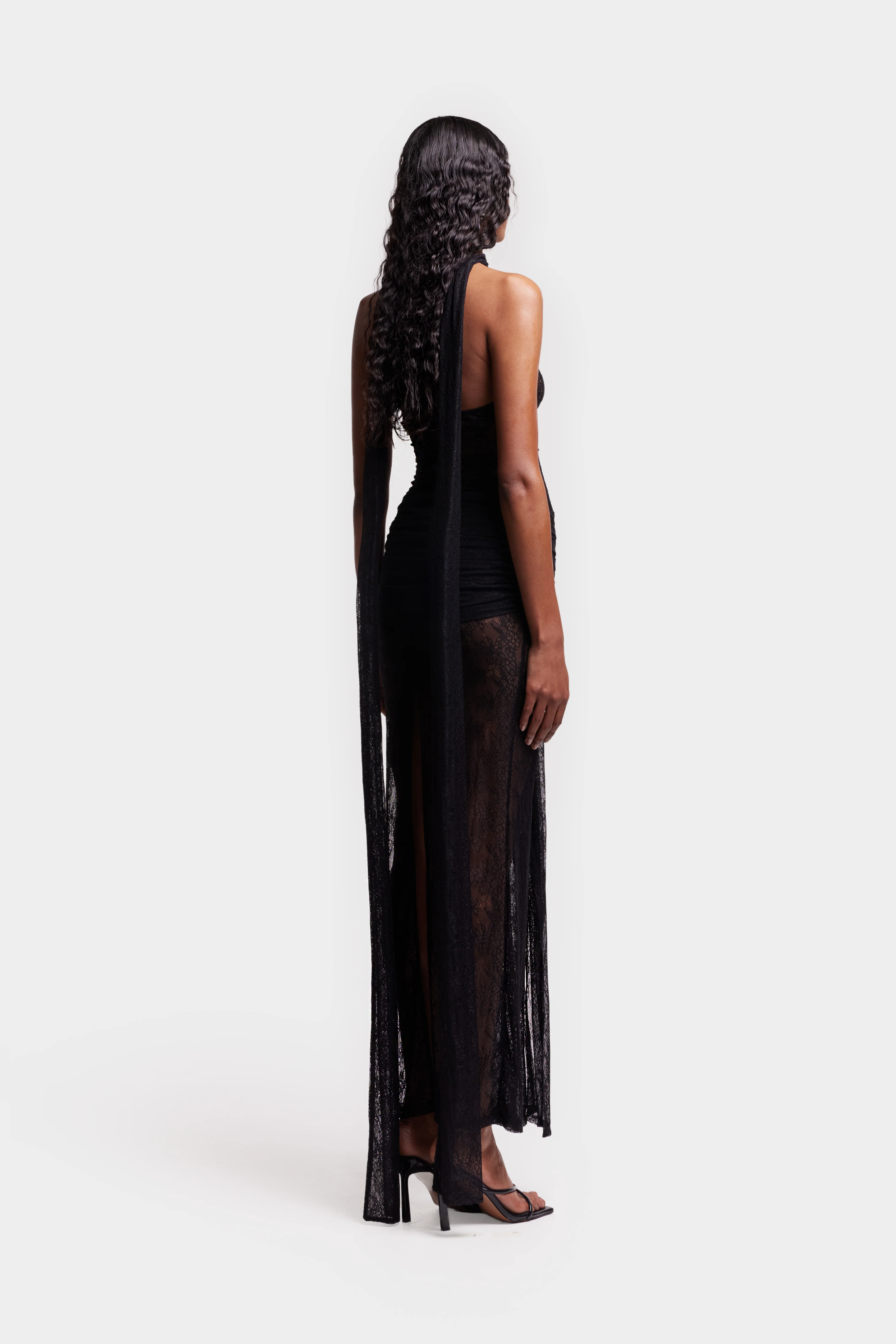 Naomi Lace Dress - Black - Image 6