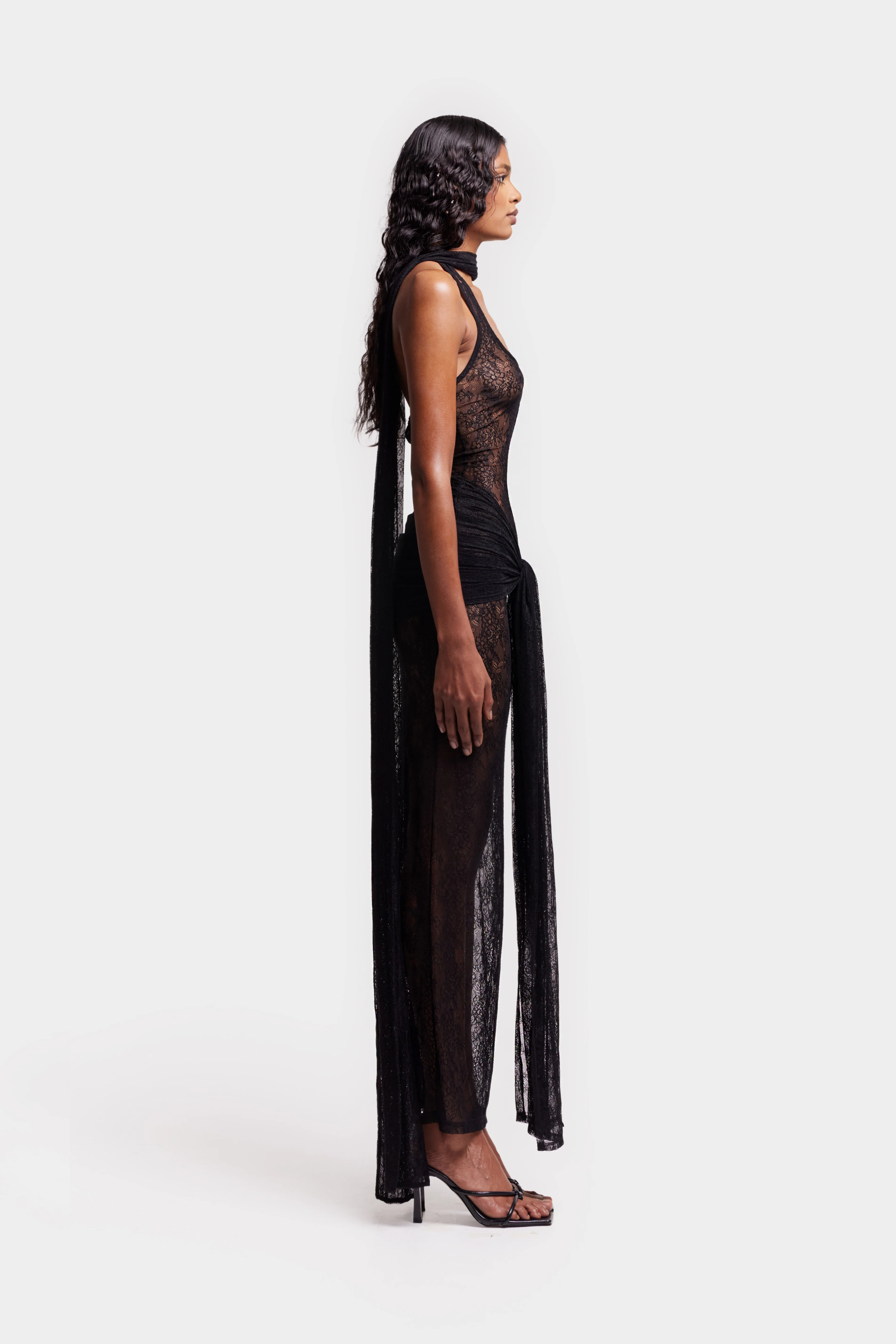 Naomi Lace Dress - Black - Image 7